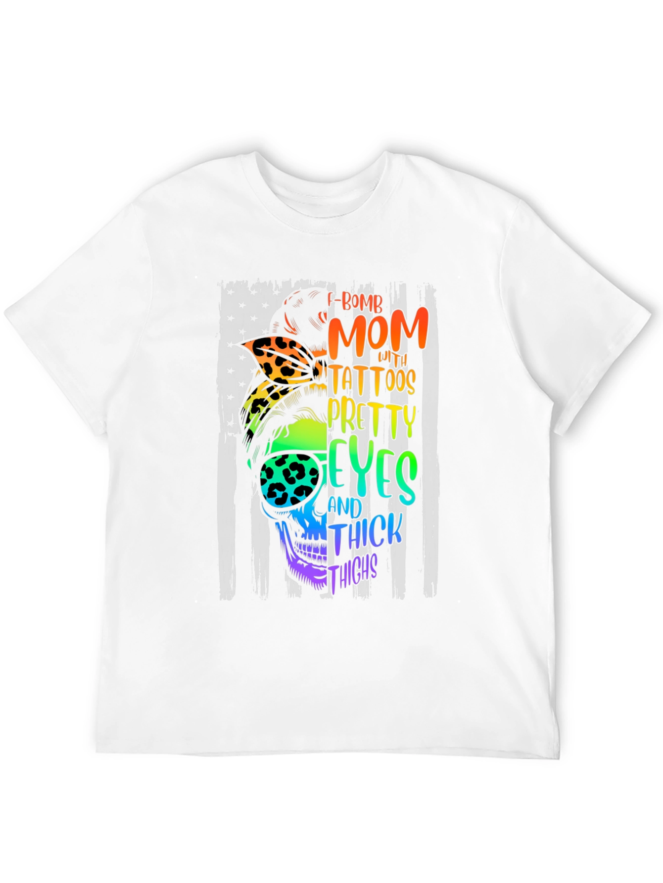 F-Bomb Mom Skull Graphic T-Shirt