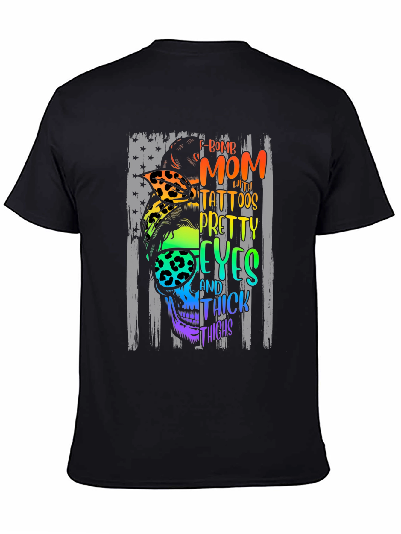 F-Bomb Mom Skull Graphic T-Shirt