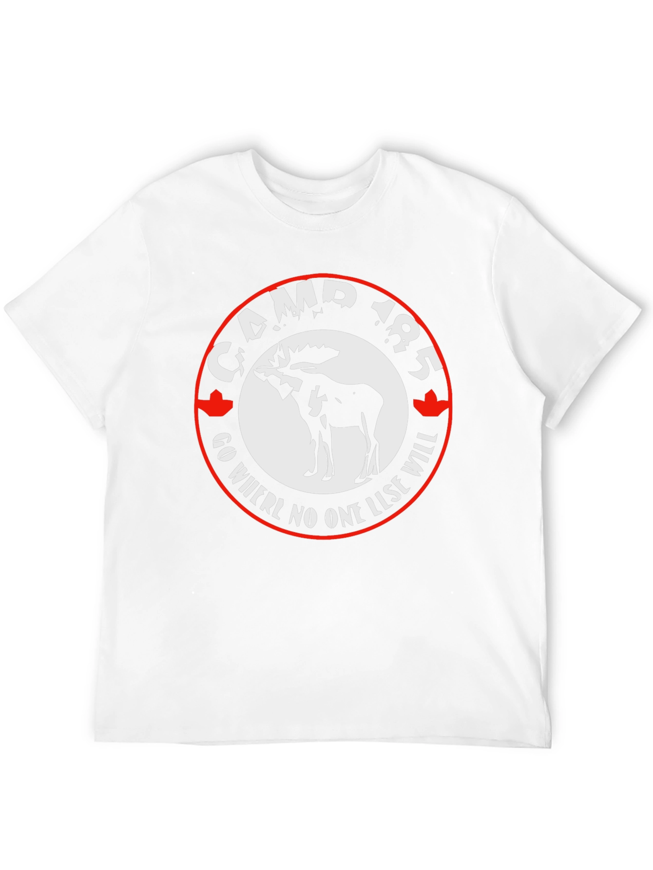 Camp 185 Graphic T-Shirt - Moose Design