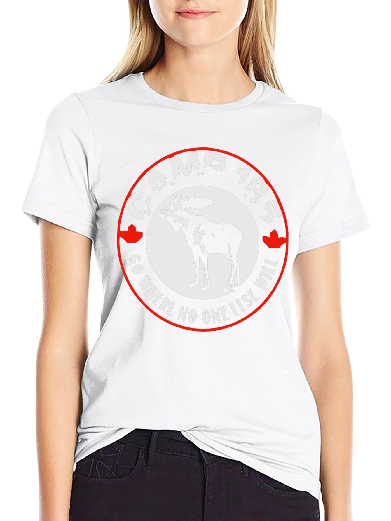 Camp 185 Graphic T-Shirt - Moose Design