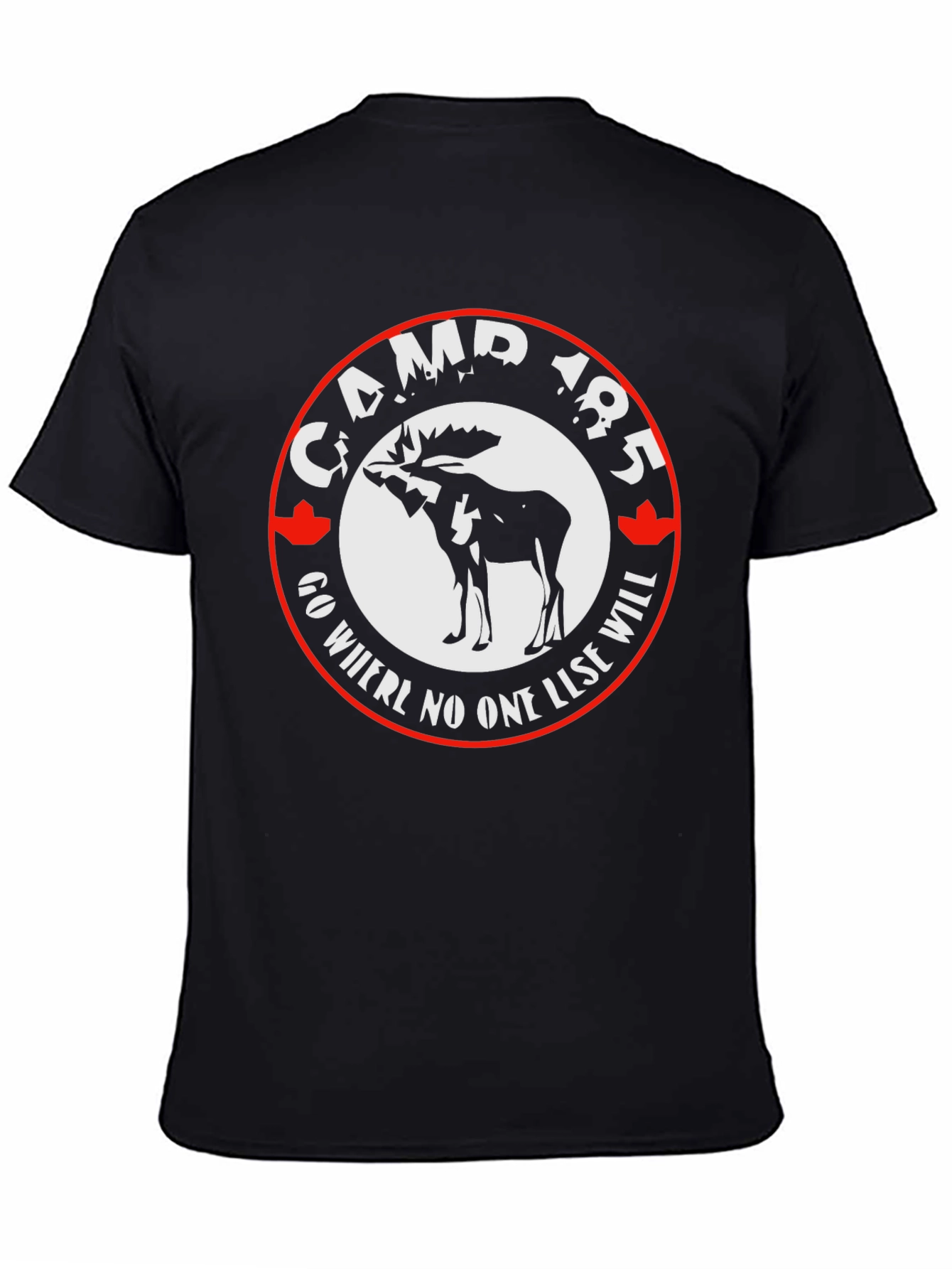 Camp 185 Graphic T-Shirt - Moose Design