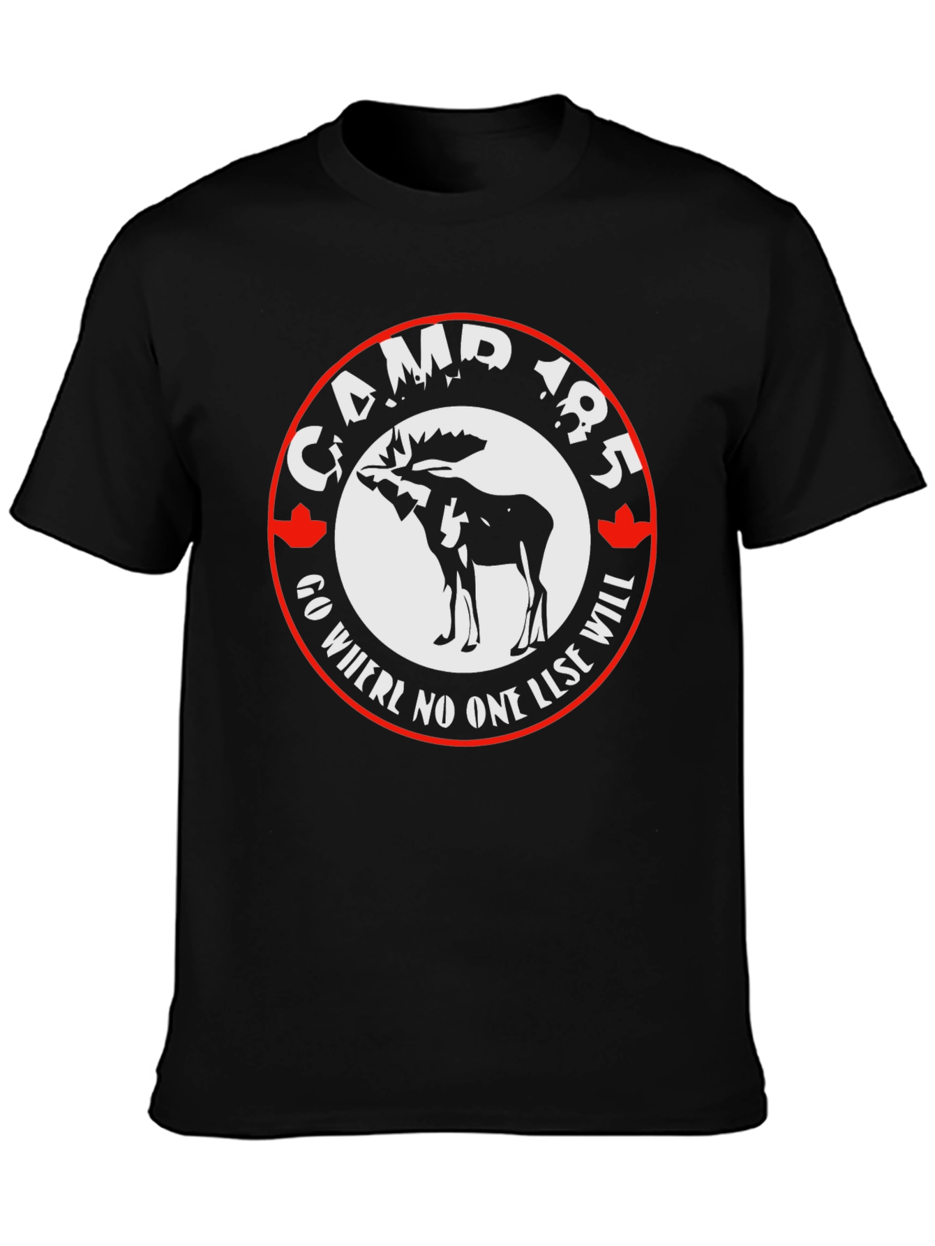 Camp 185 Graphic T-Shirt - Moose Design