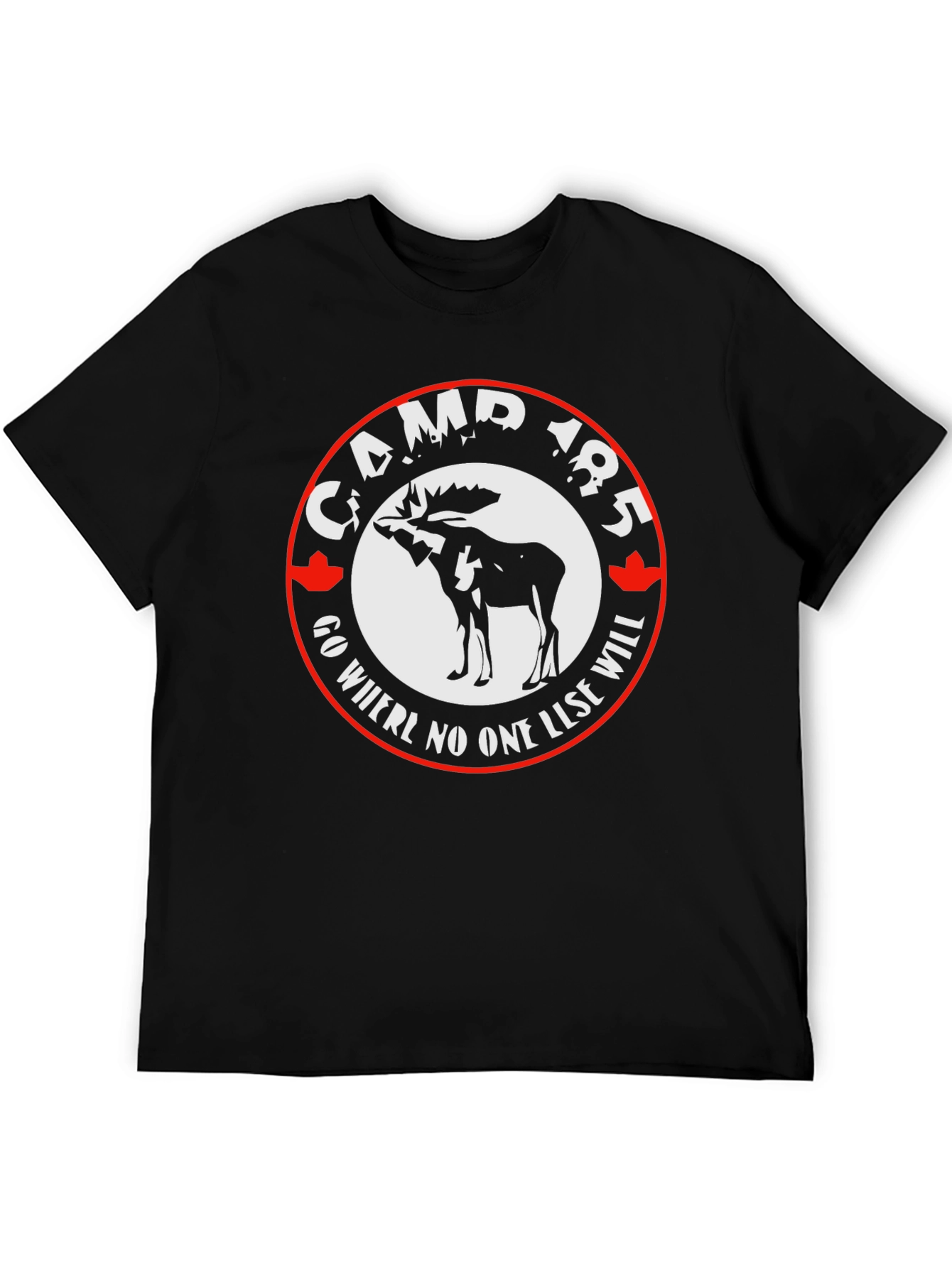 Camp 185 Graphic T-Shirt - Moose Design