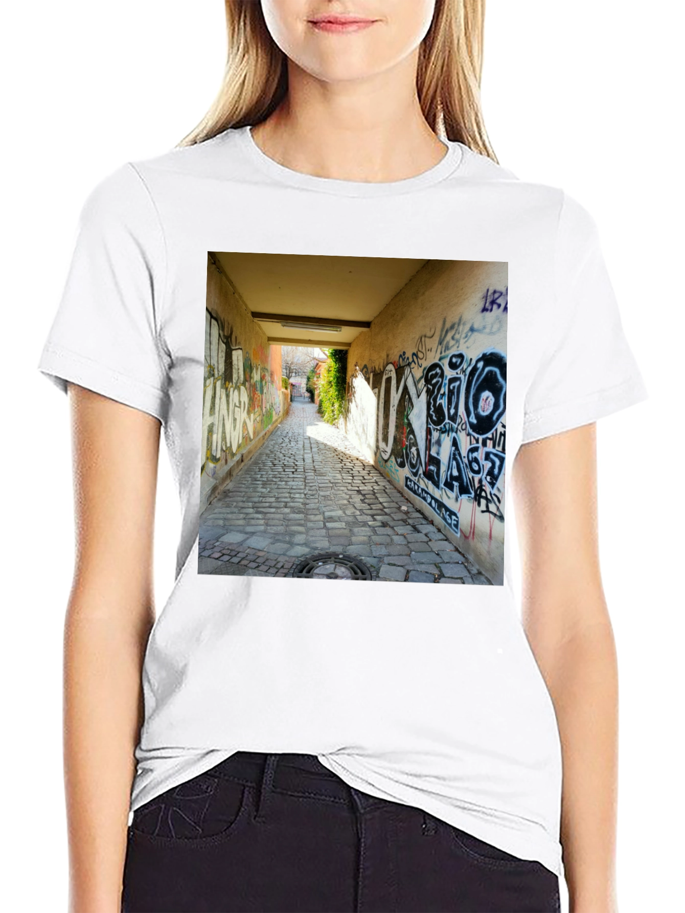 Urban Alleyway Graffiti T-Shirt
