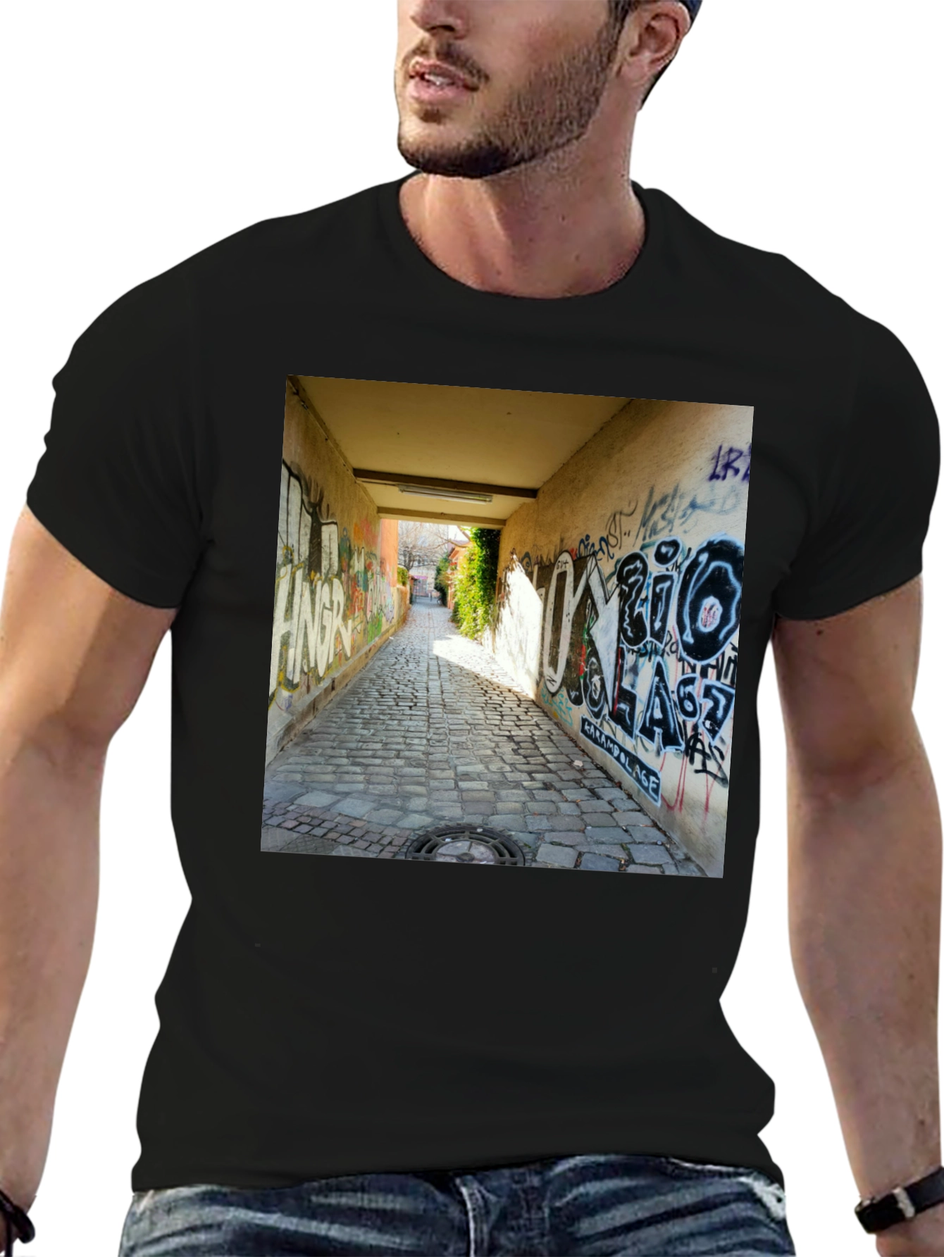 Urban Alleyway Graffiti T-Shirt