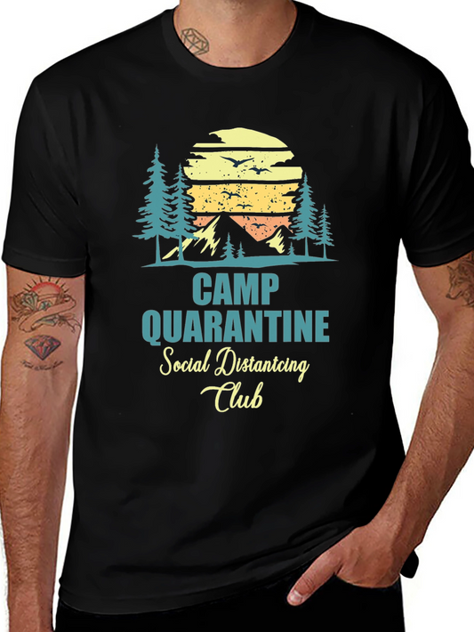 Camp Quarantine Social Distancing Club T-Shirt