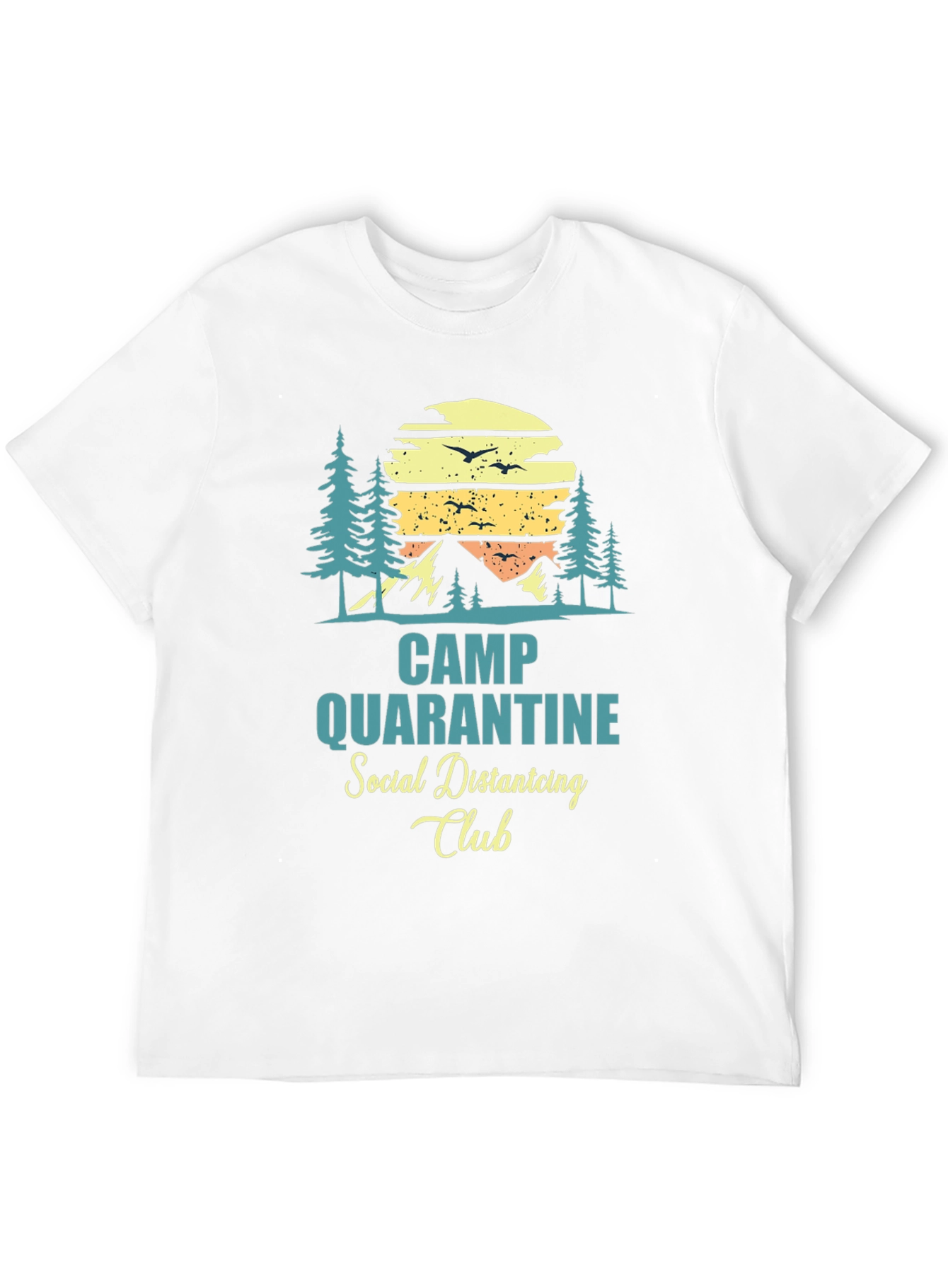 Camp Quarantine Social Distancing Club T-Shirt