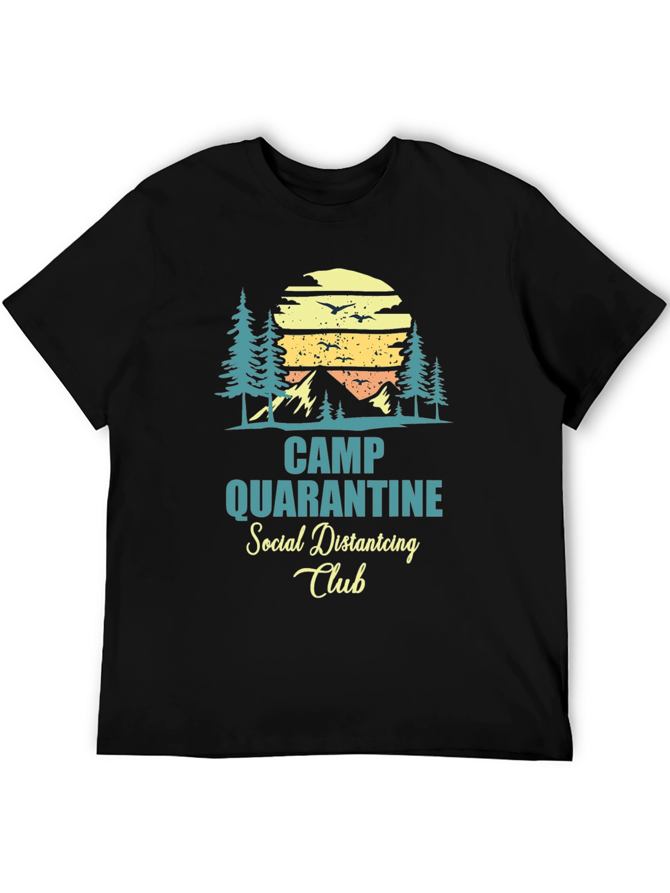 Camp Quarantine Social Distancing Club T-Shirt