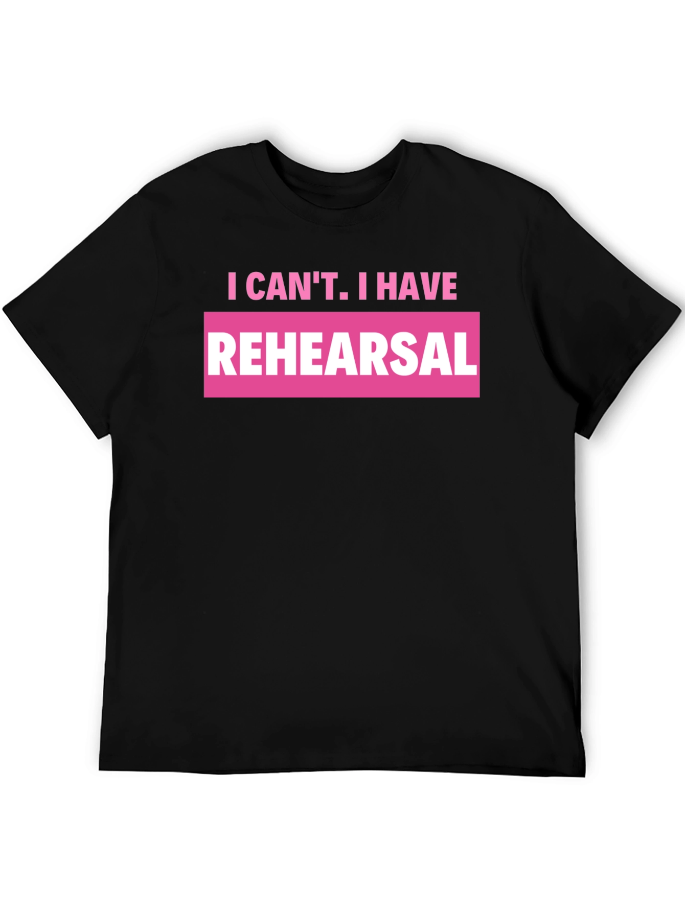 Rehearsal Graphic T-Shirt - Black Crew Neck Tee