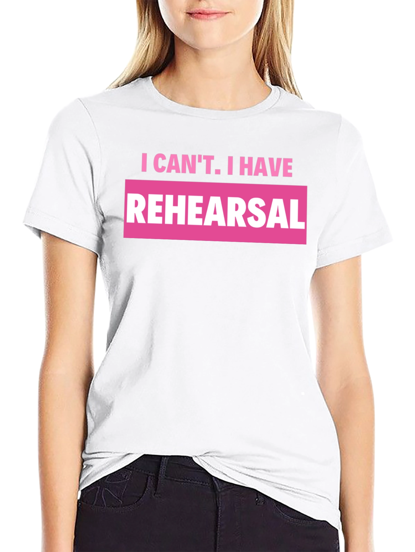 Rehearsal Graphic T-Shirt - Black Crew Neck Tee