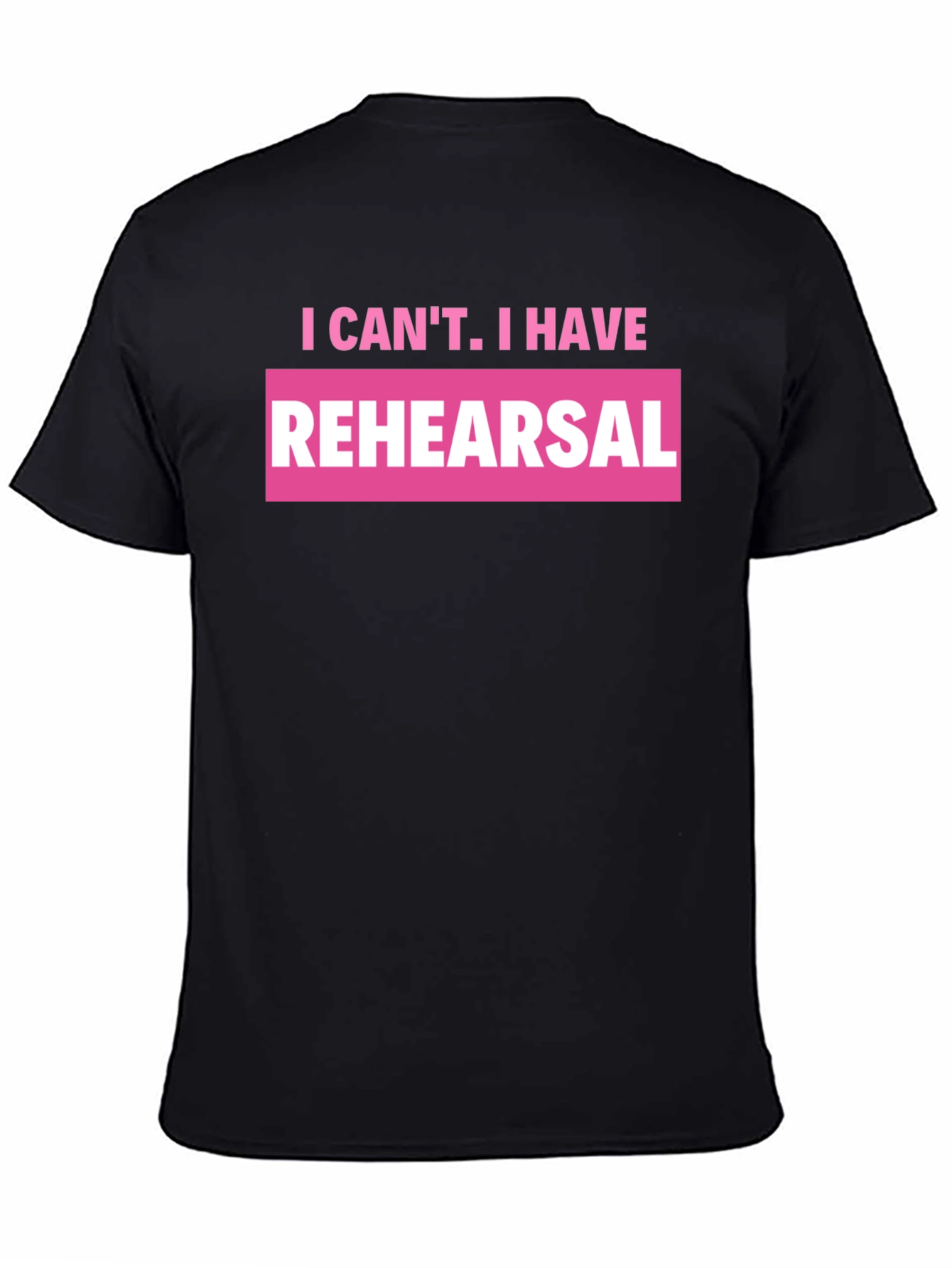 Rehearsal Graphic T-Shirt - Black Crew Neck Tee