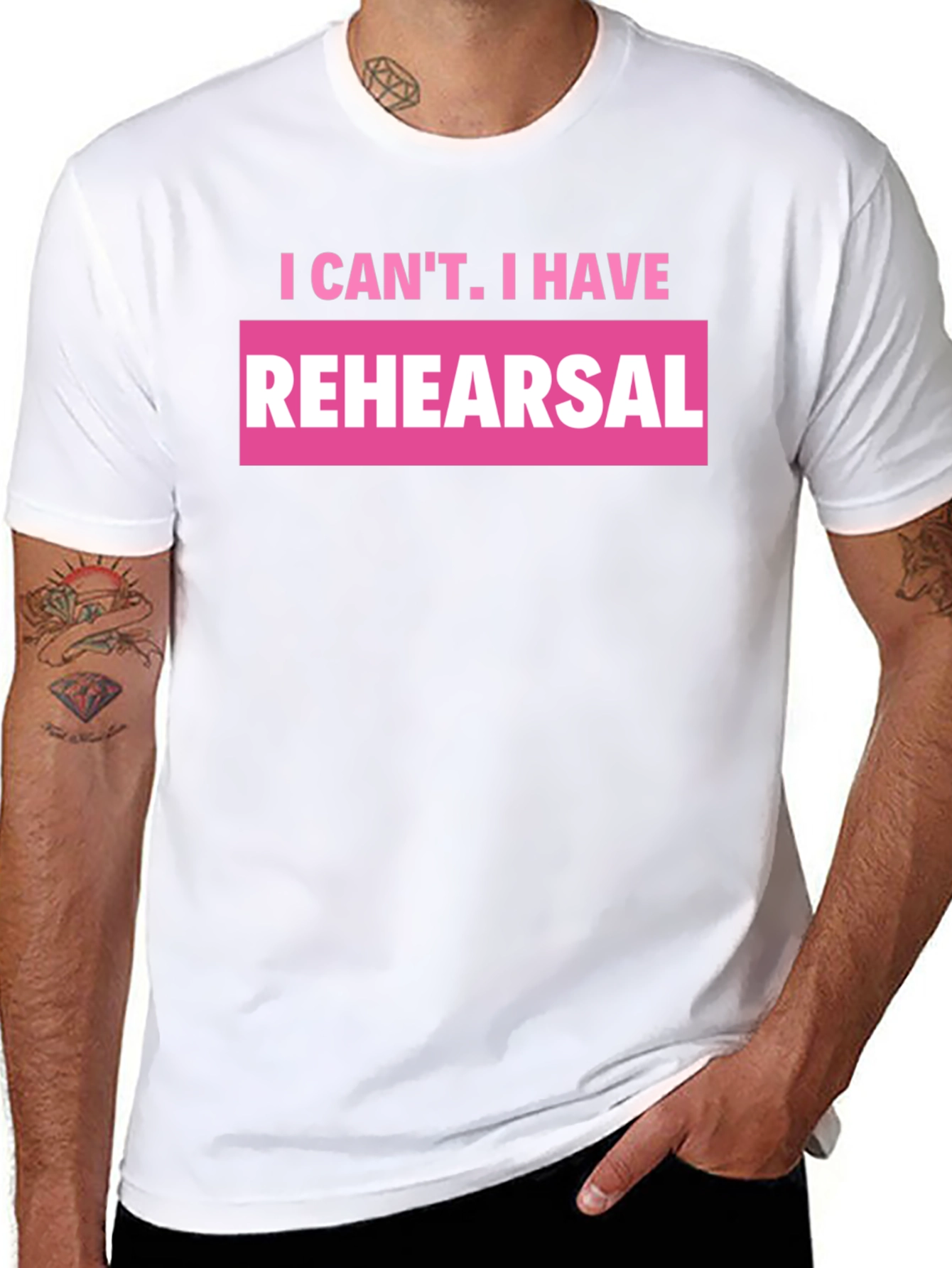 Rehearsal Graphic T-Shirt - Black Crew Neck Tee
