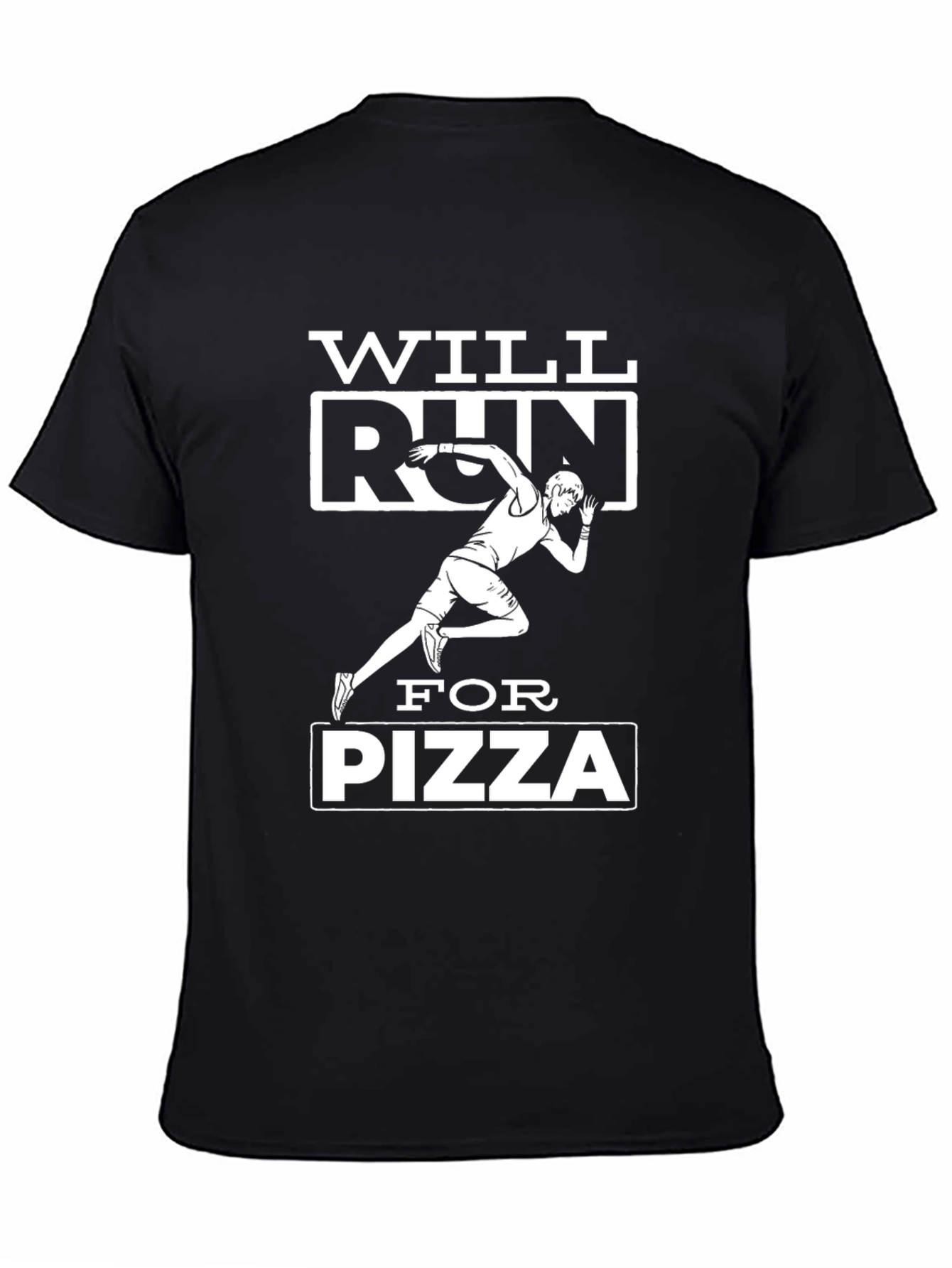 Will Run For Pizza Graphic Tee