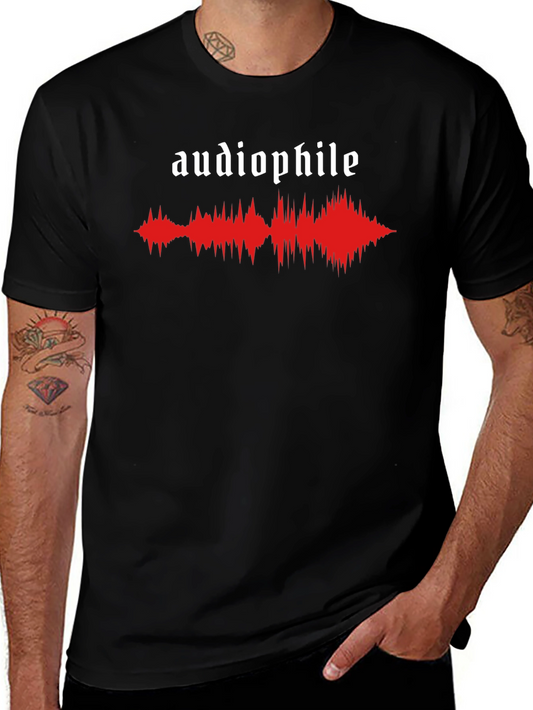 Audiophile Sound Wave Graphic T-Shirt