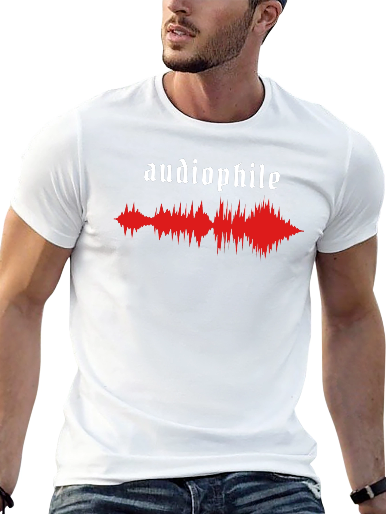Audiophile Sound Wave Graphic T-Shirt