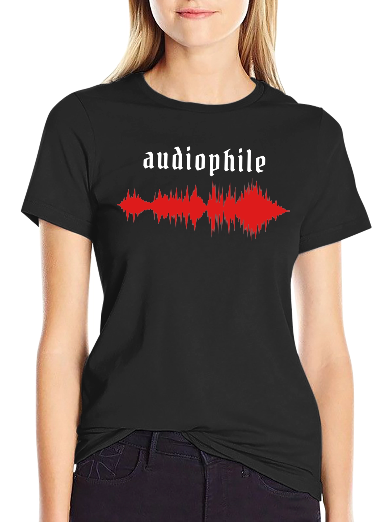 Audiophile Sound Wave Graphic T-Shirt