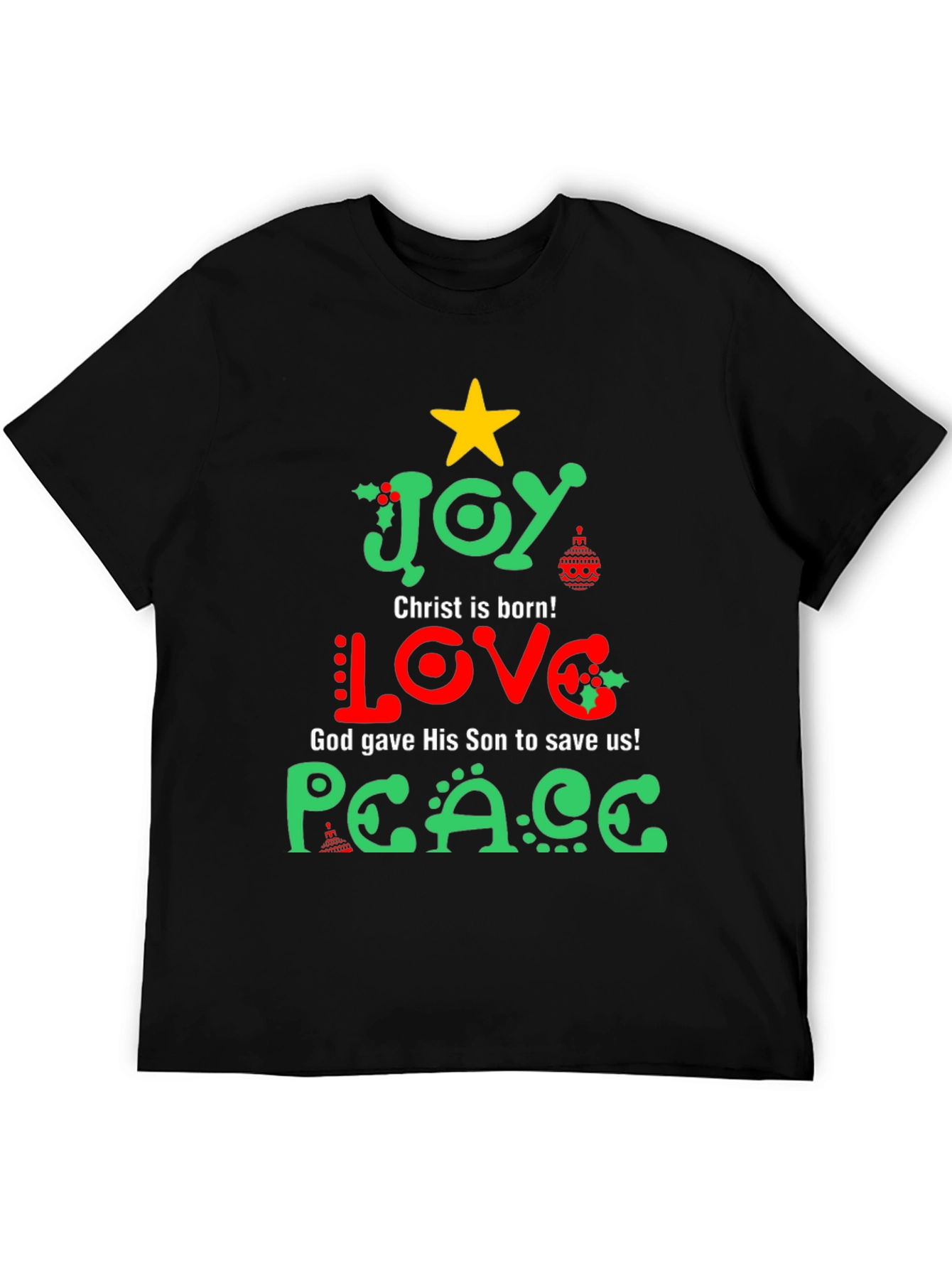 Joy Love Peace Christmas T-Shirt
