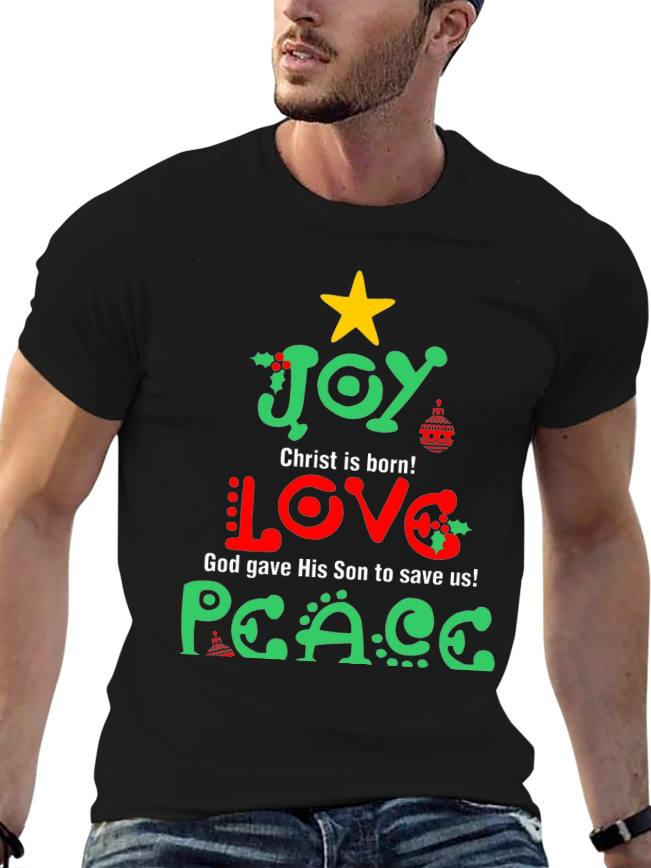 Joy Love Peace Christmas T-Shirt