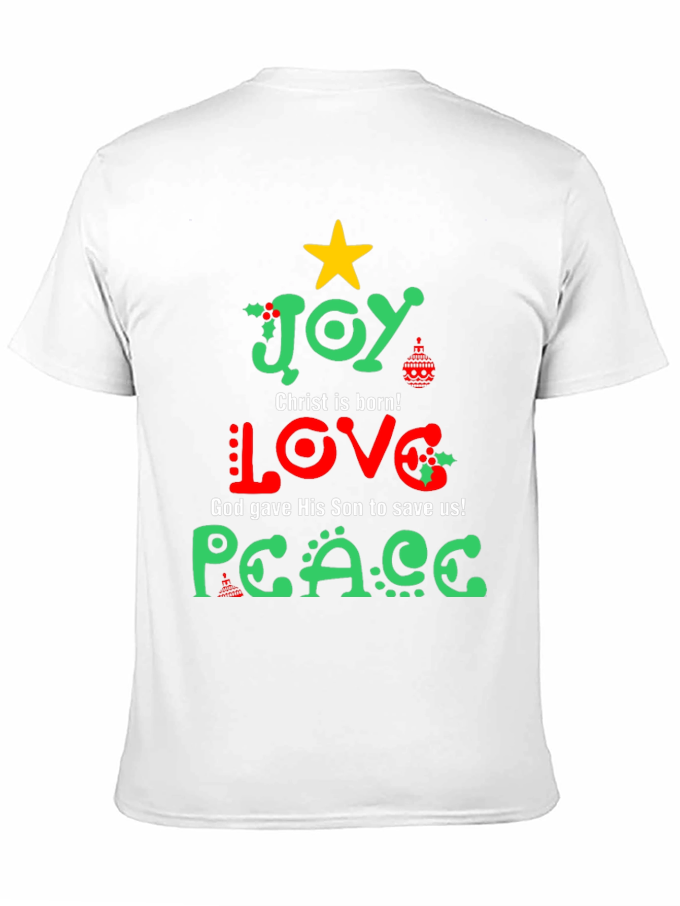 Joy Love Peace Christmas T-Shirt