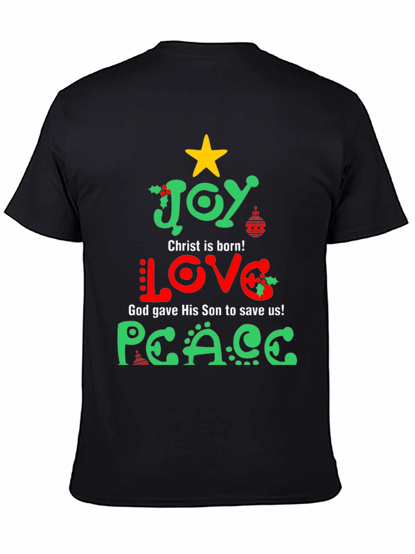 Joy Love Peace Christmas T-Shirt