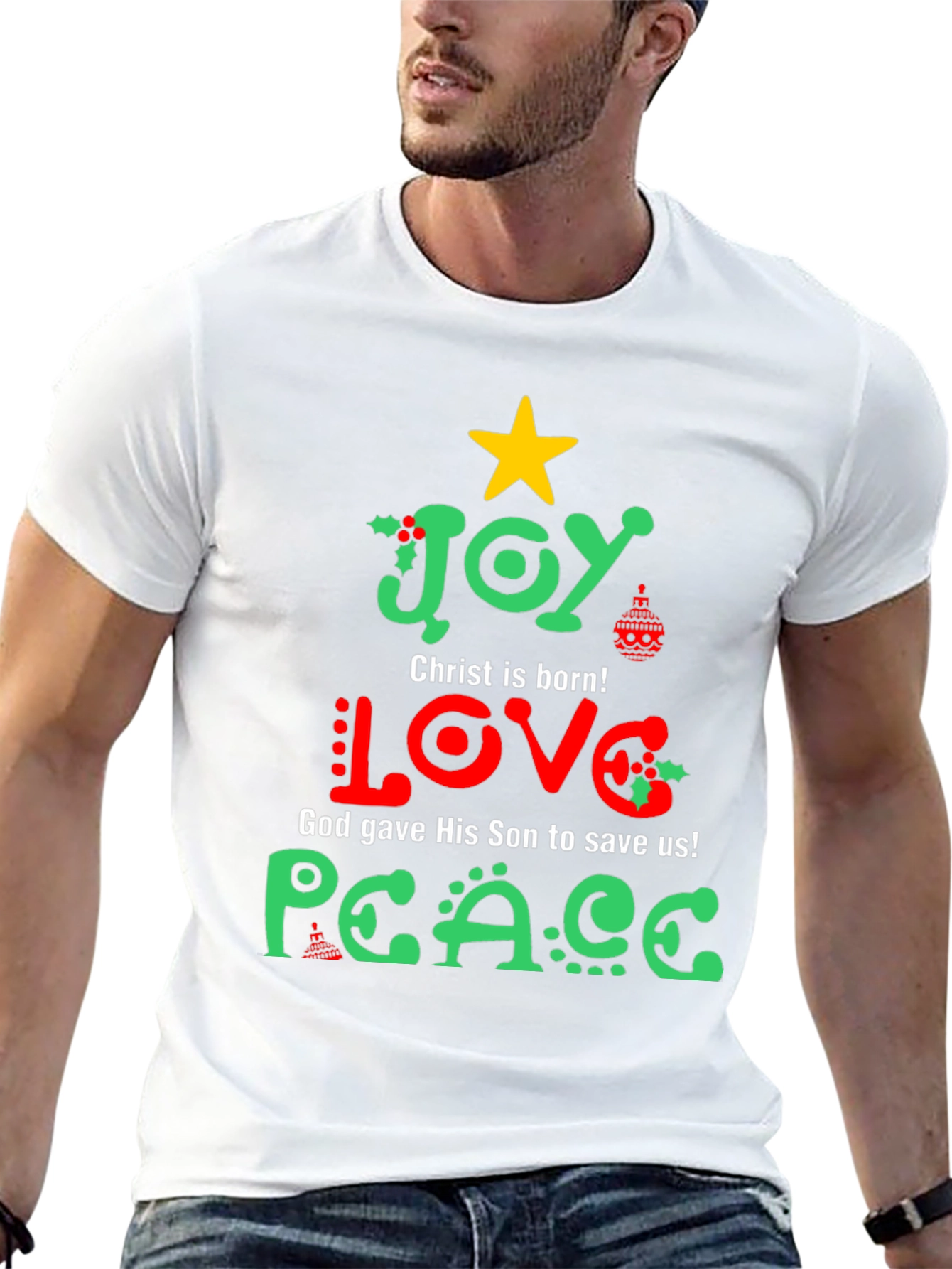 Joy Love Peace Christmas T-Shirt
