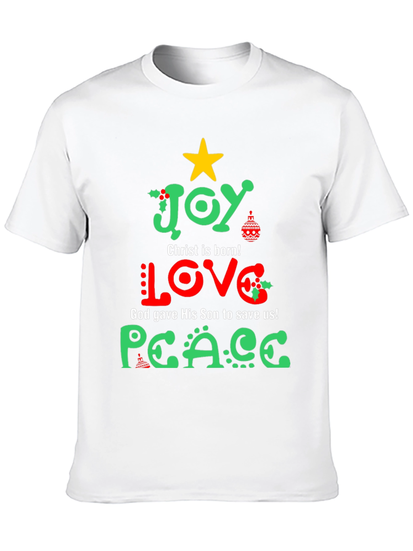 Joy Love Peace Christmas T-Shirt