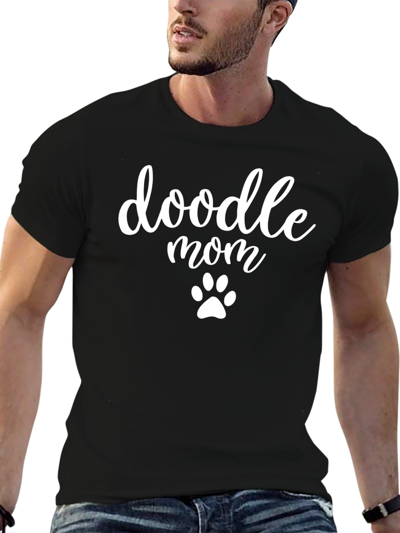 Doodle Mom Black T-Shirt