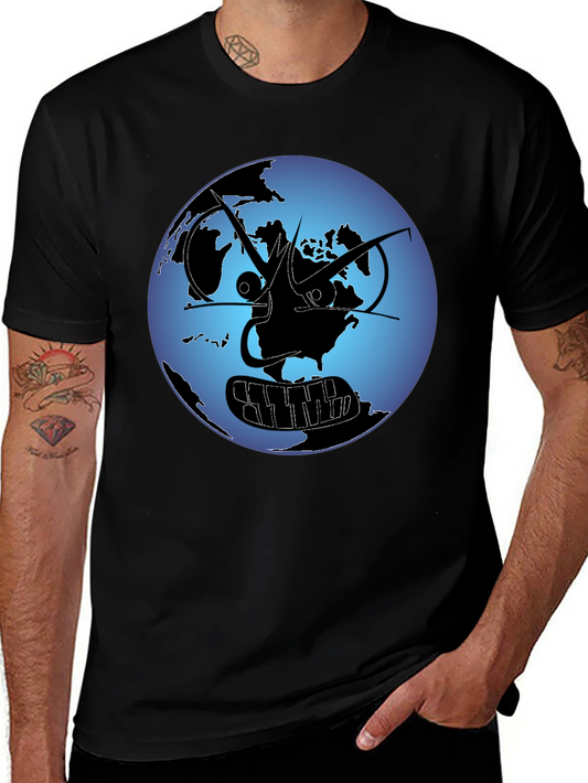 Abstract Earth Graphic T-Shirt