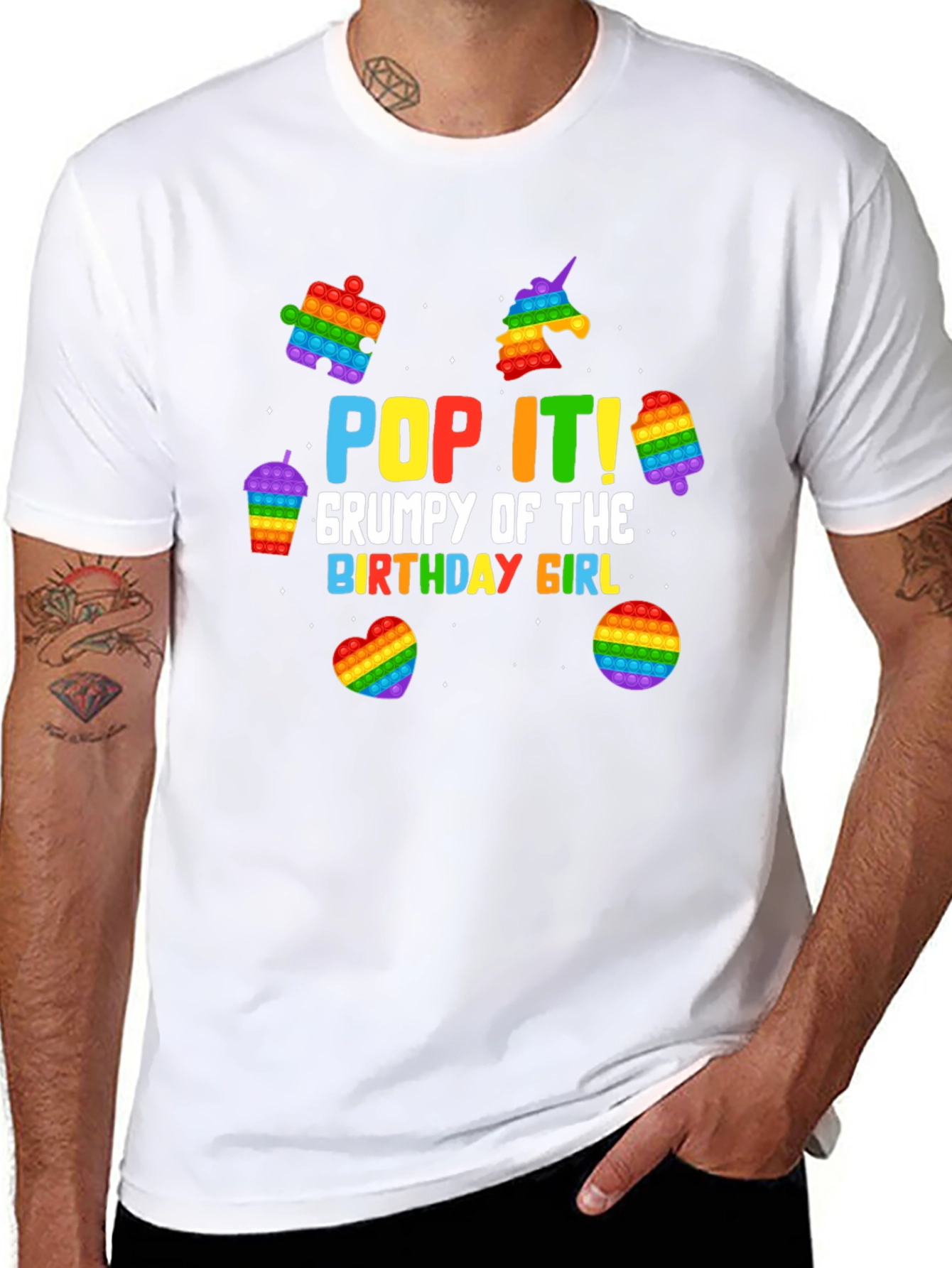 Pop It Birthday Girl Graphic Tee