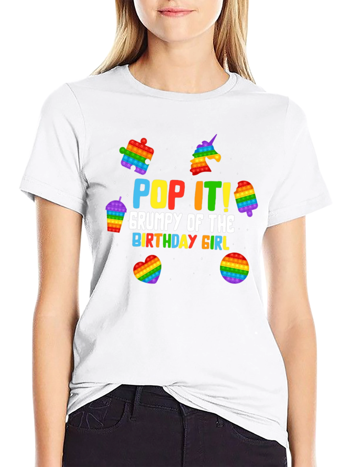 Pop It Birthday Girl Graphic Tee