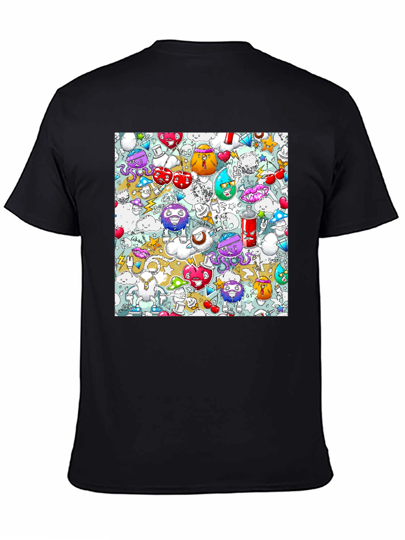 Doodle Cartoon T-Shirt Unique Funky Design
