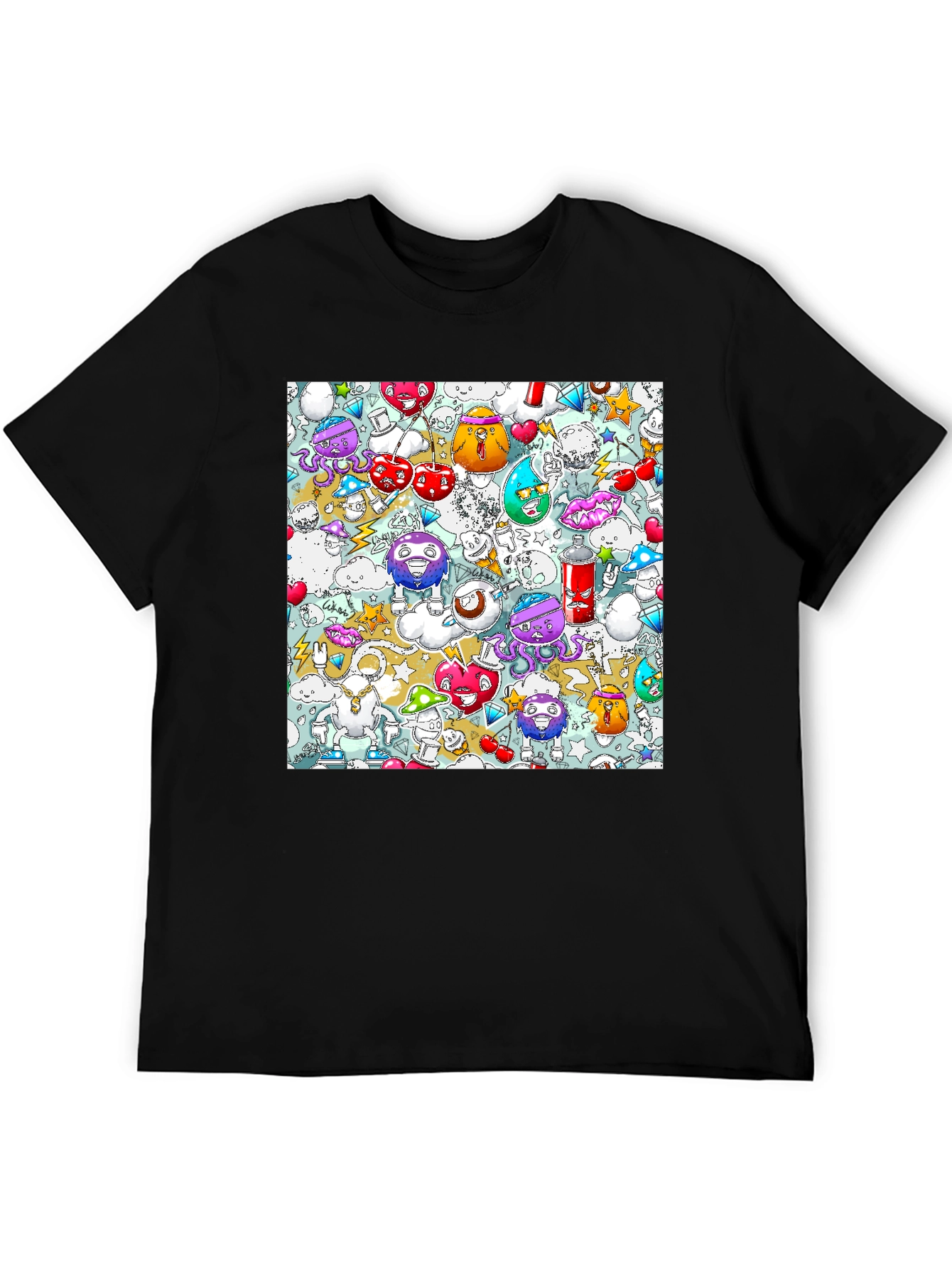 Doodle Cartoon T-Shirt Unique Funky Design