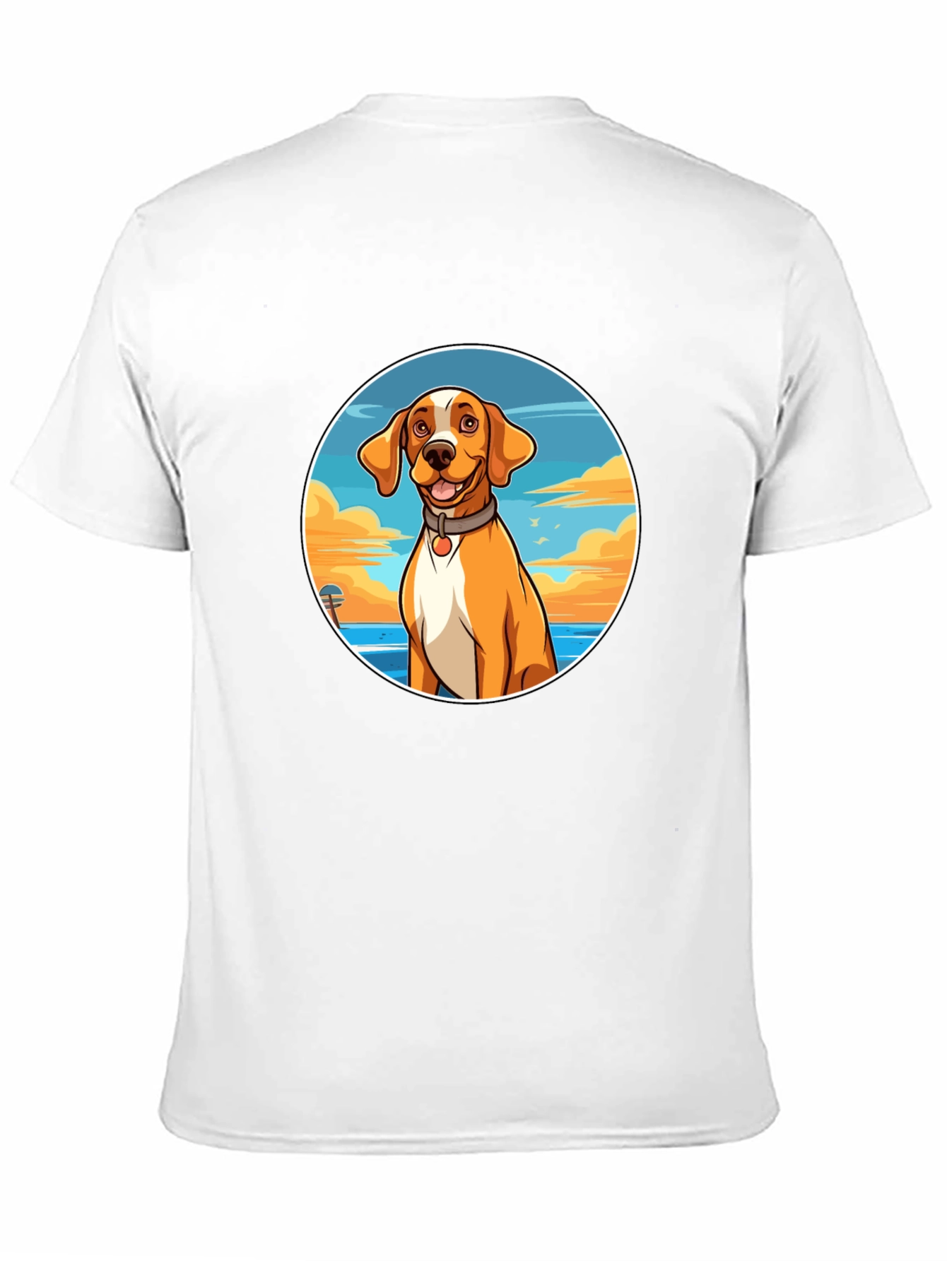Dog Beach T-Shirt: Relaxed Fit Unique Graphic Tee