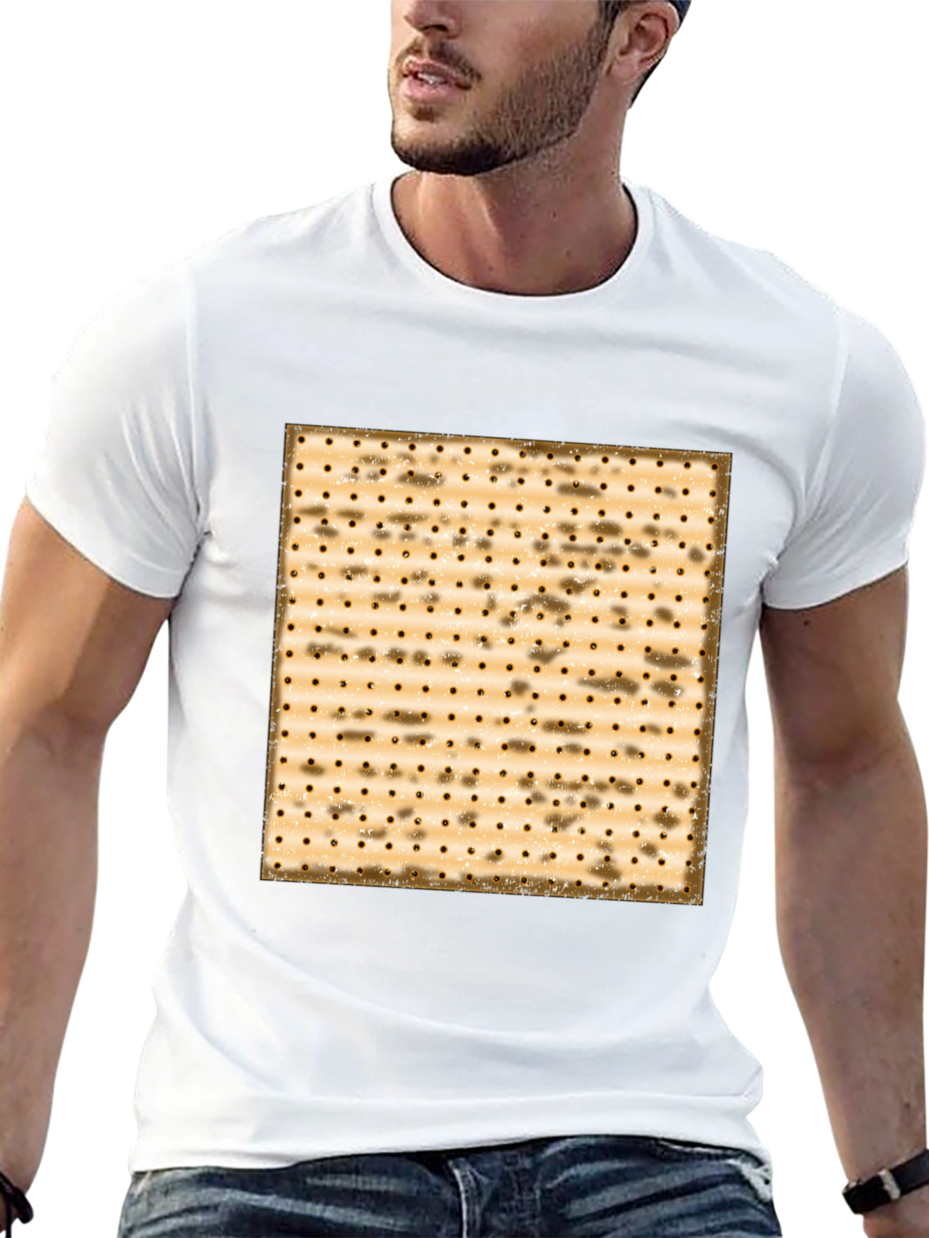Matzah Pattern T-Shirt - Passover Holiday Tee