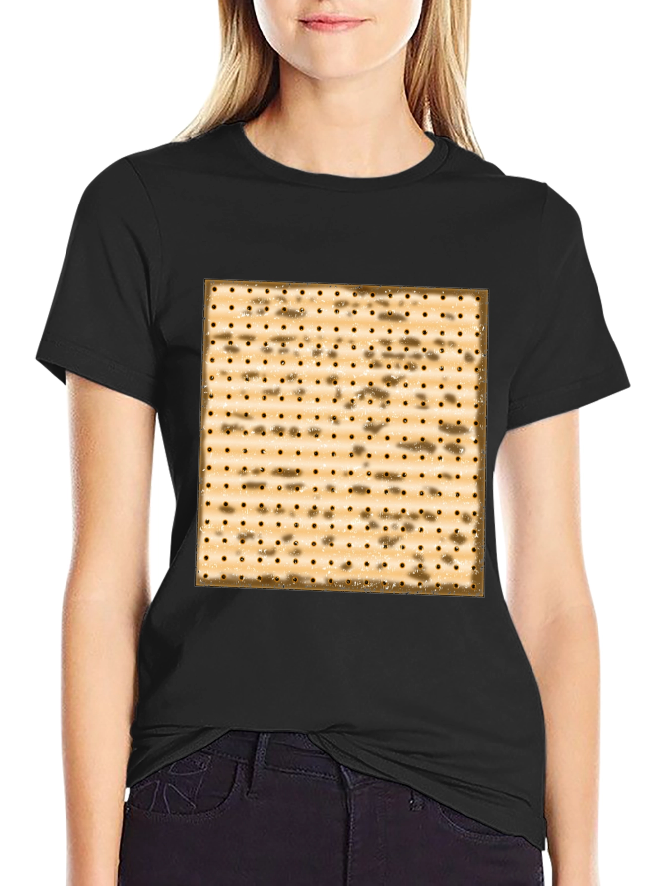 Matzah Pattern T-Shirt - Passover Holiday Tee