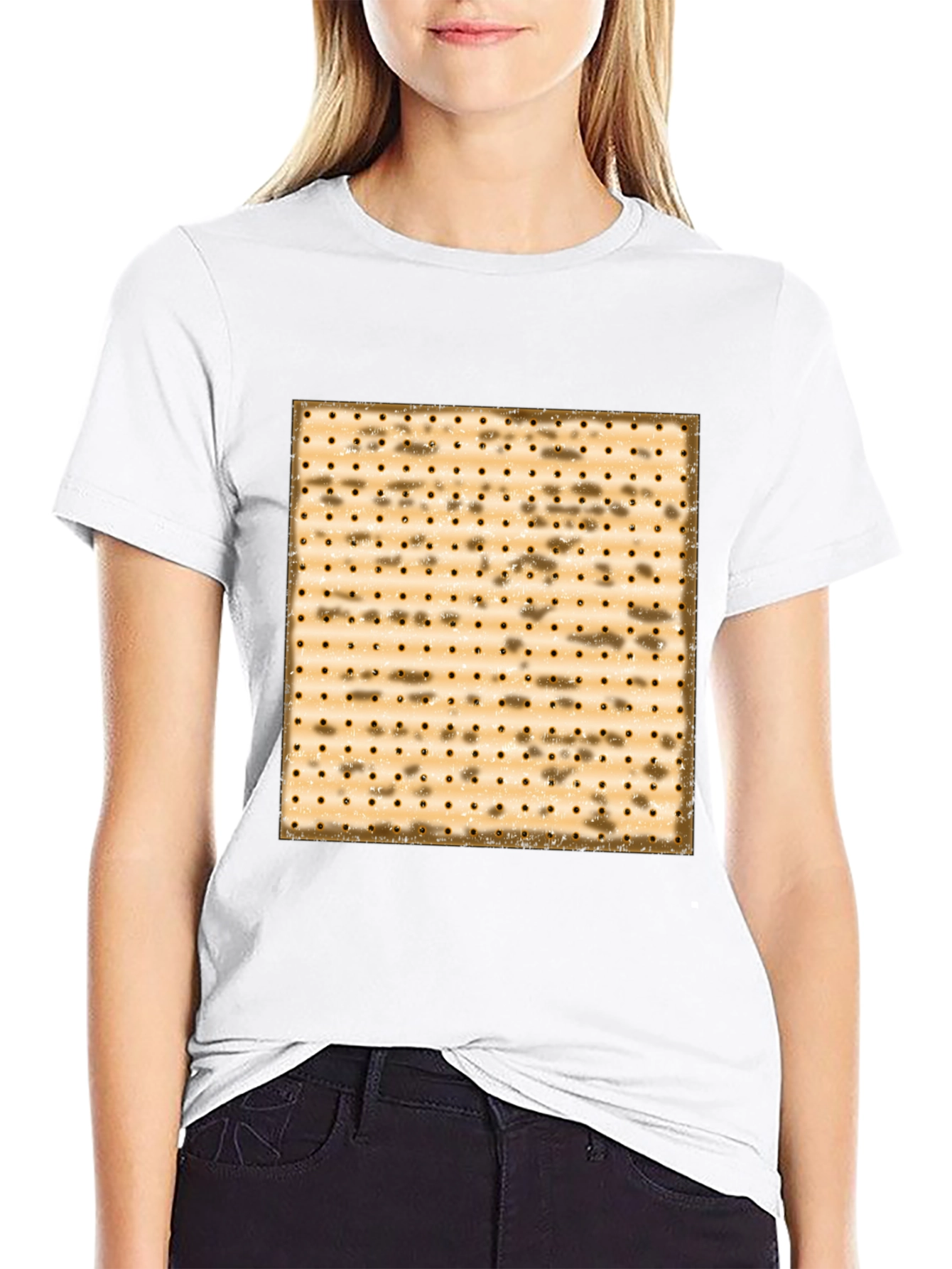 Matzah Pattern T-Shirt - Passover Holiday Tee