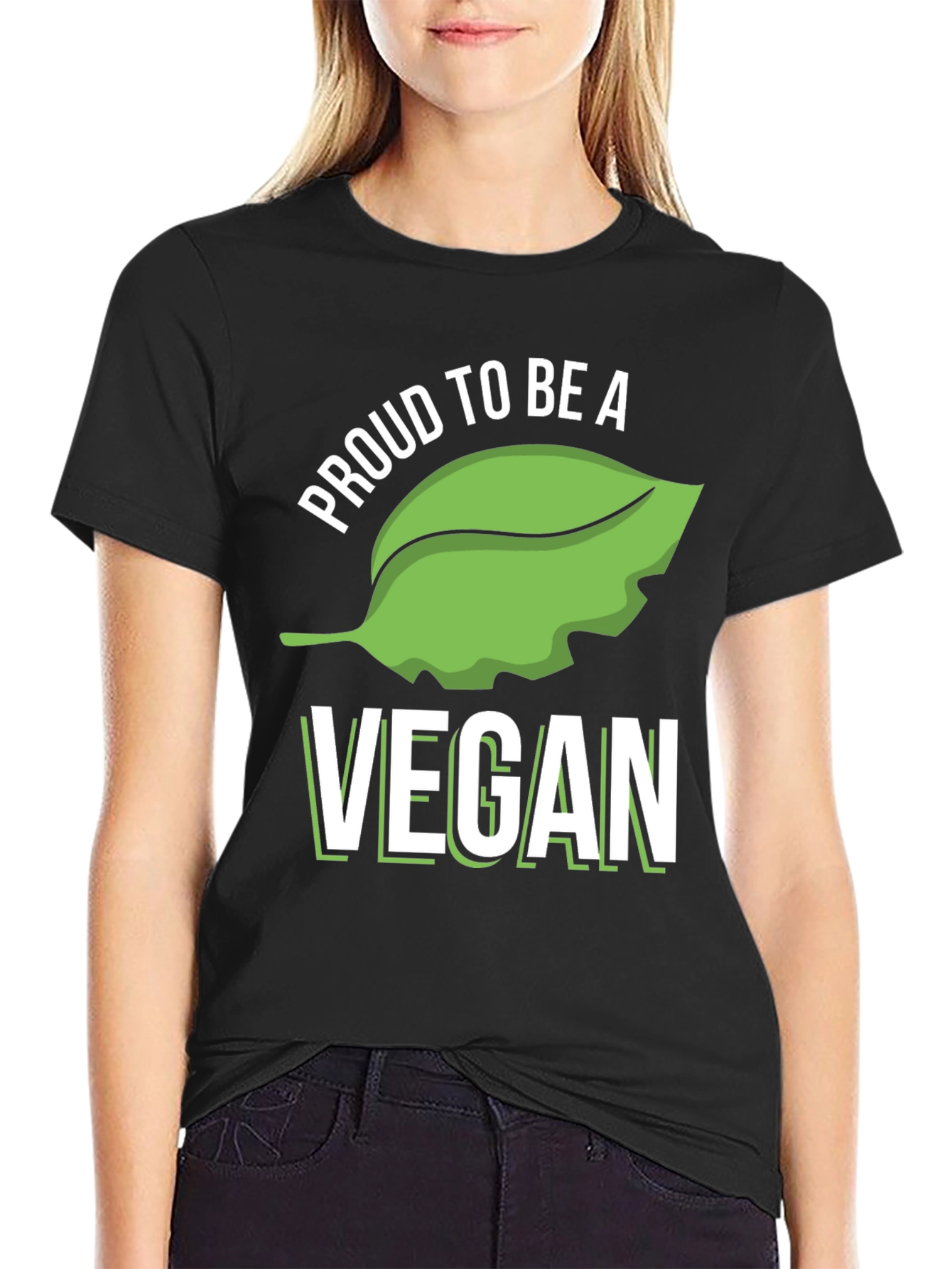 Proud Vegan T-Shirt - Black Cotton Blend