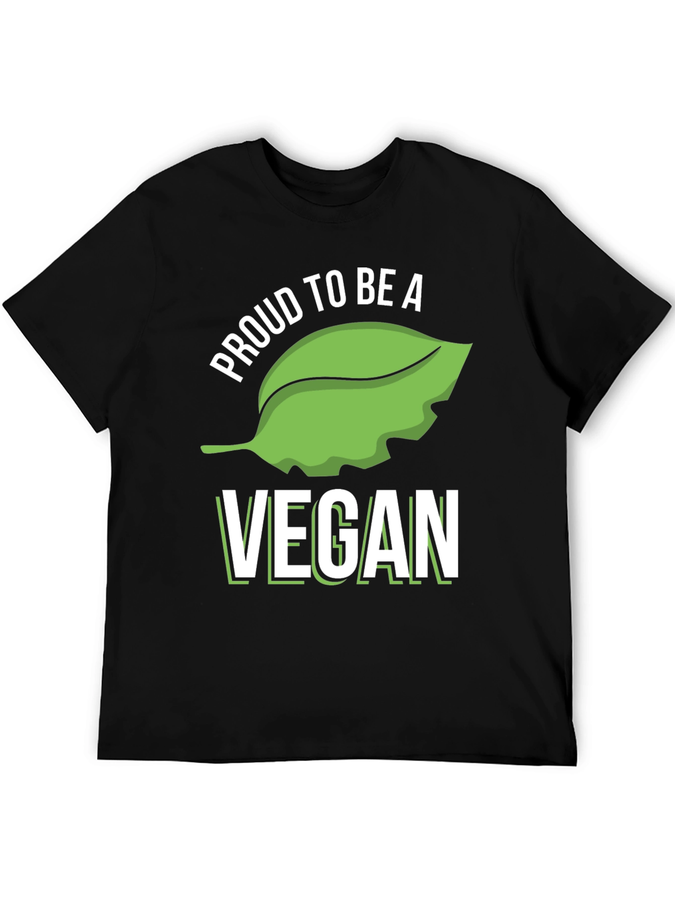Proud Vegan T-Shirt - Black Cotton Blend