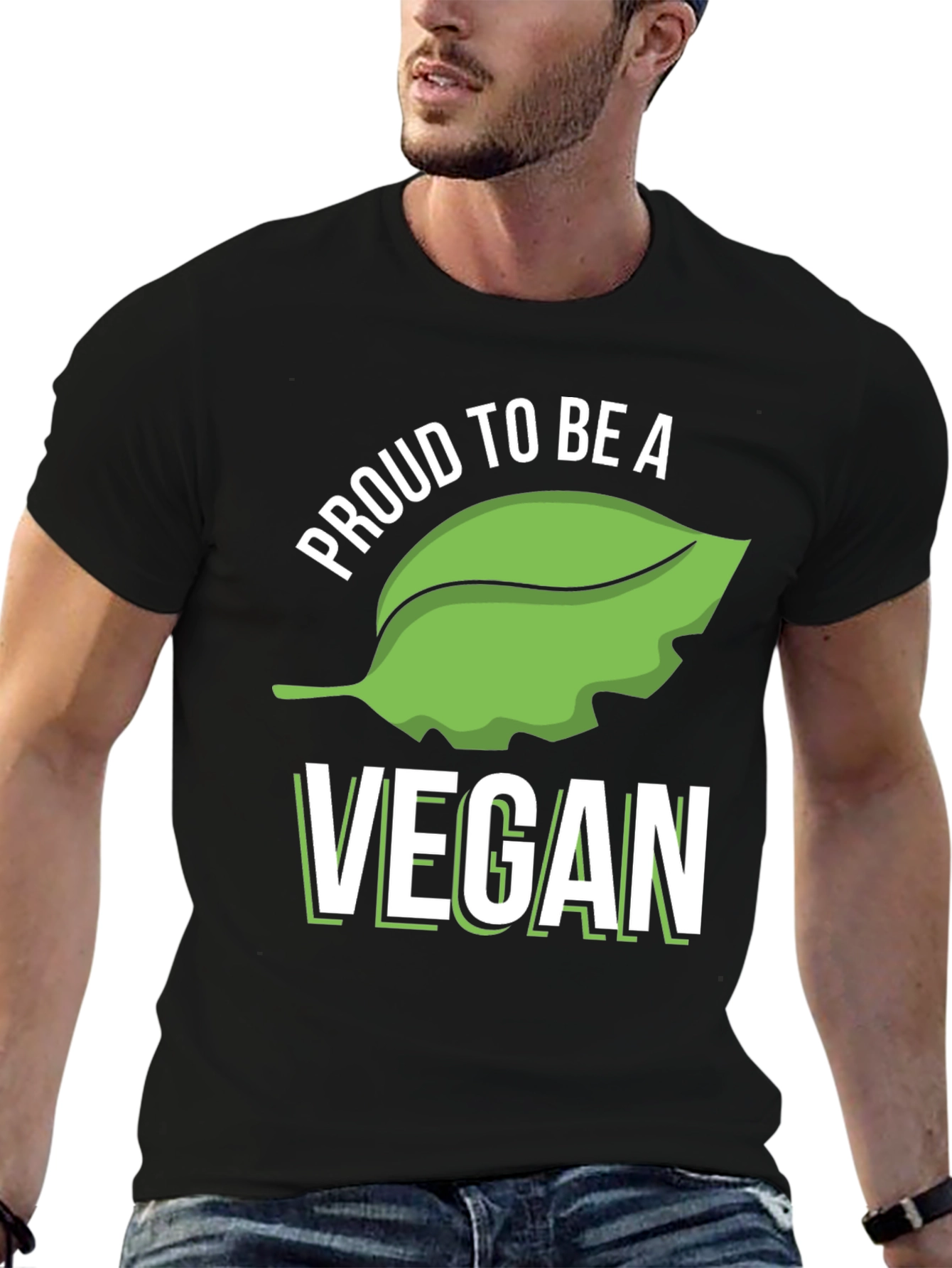 Proud Vegan T-Shirt - Black Cotton Blend