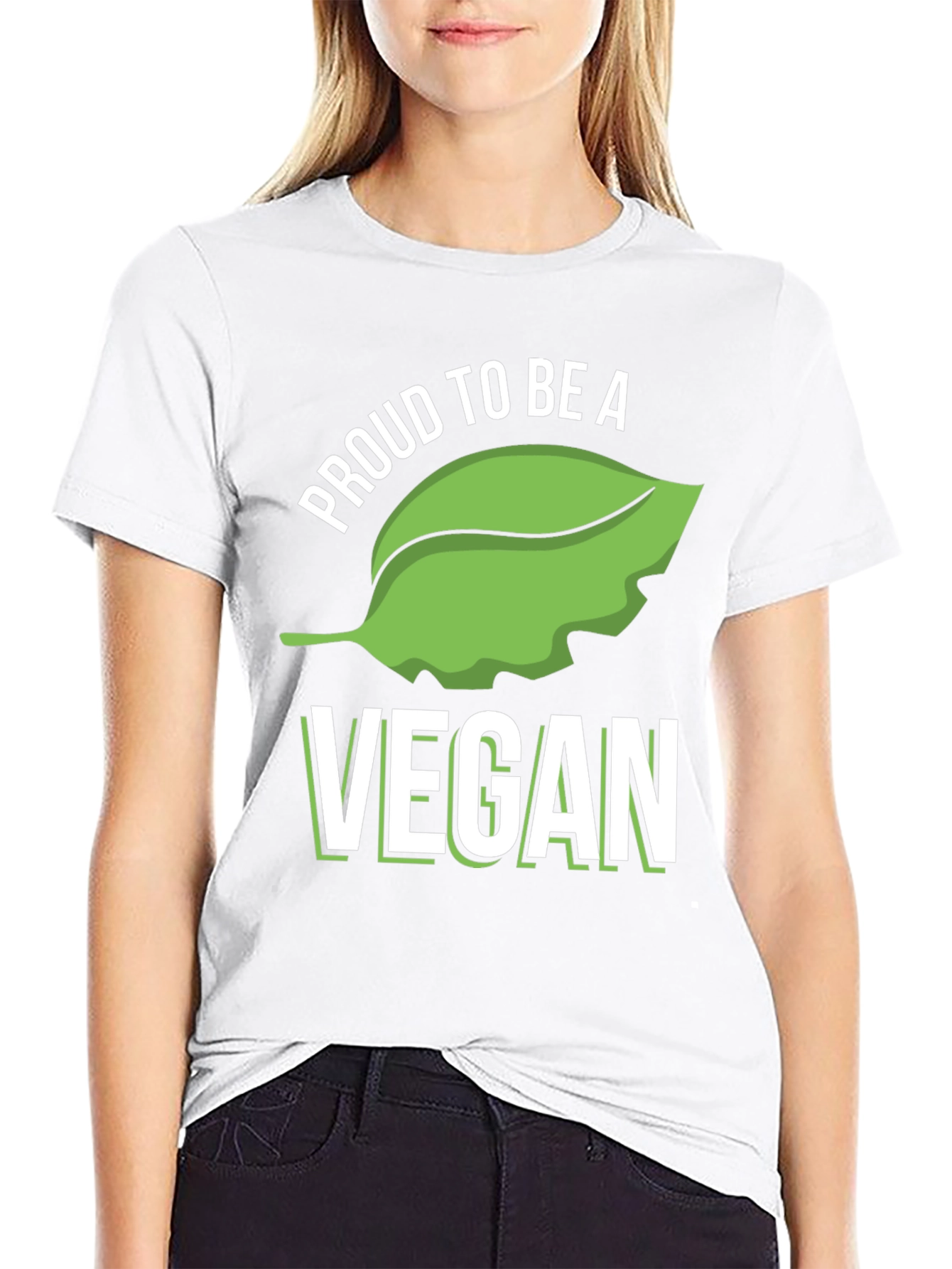 Proud Vegan T-Shirt - Black Cotton Blend