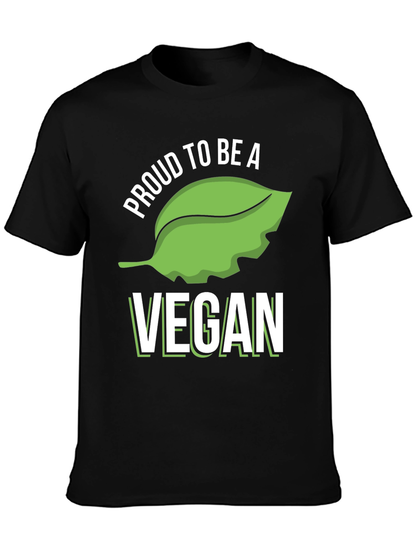 Proud Vegan T-Shirt - Black Cotton Blend