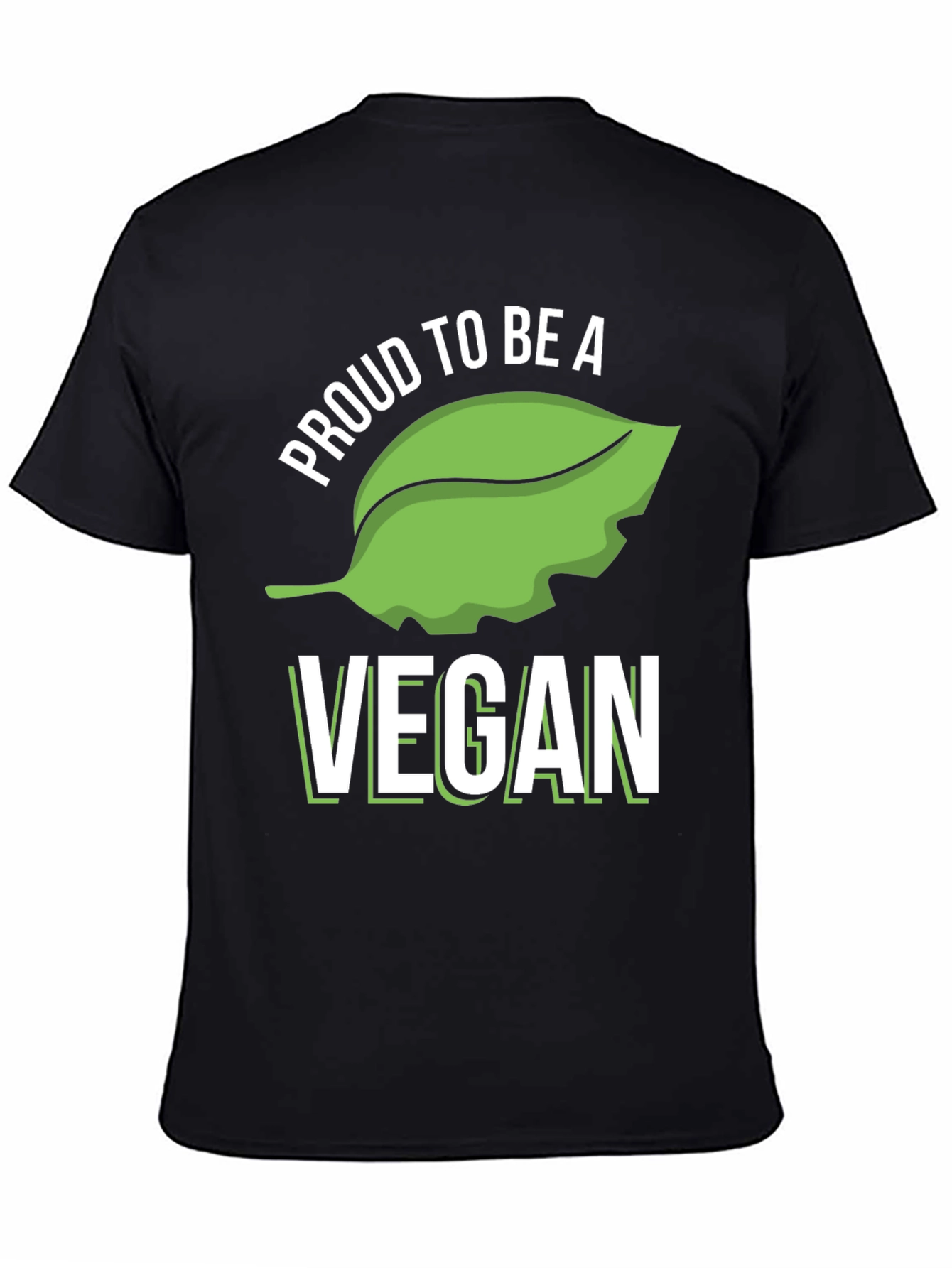 Proud Vegan T-Shirt - Black Cotton Blend