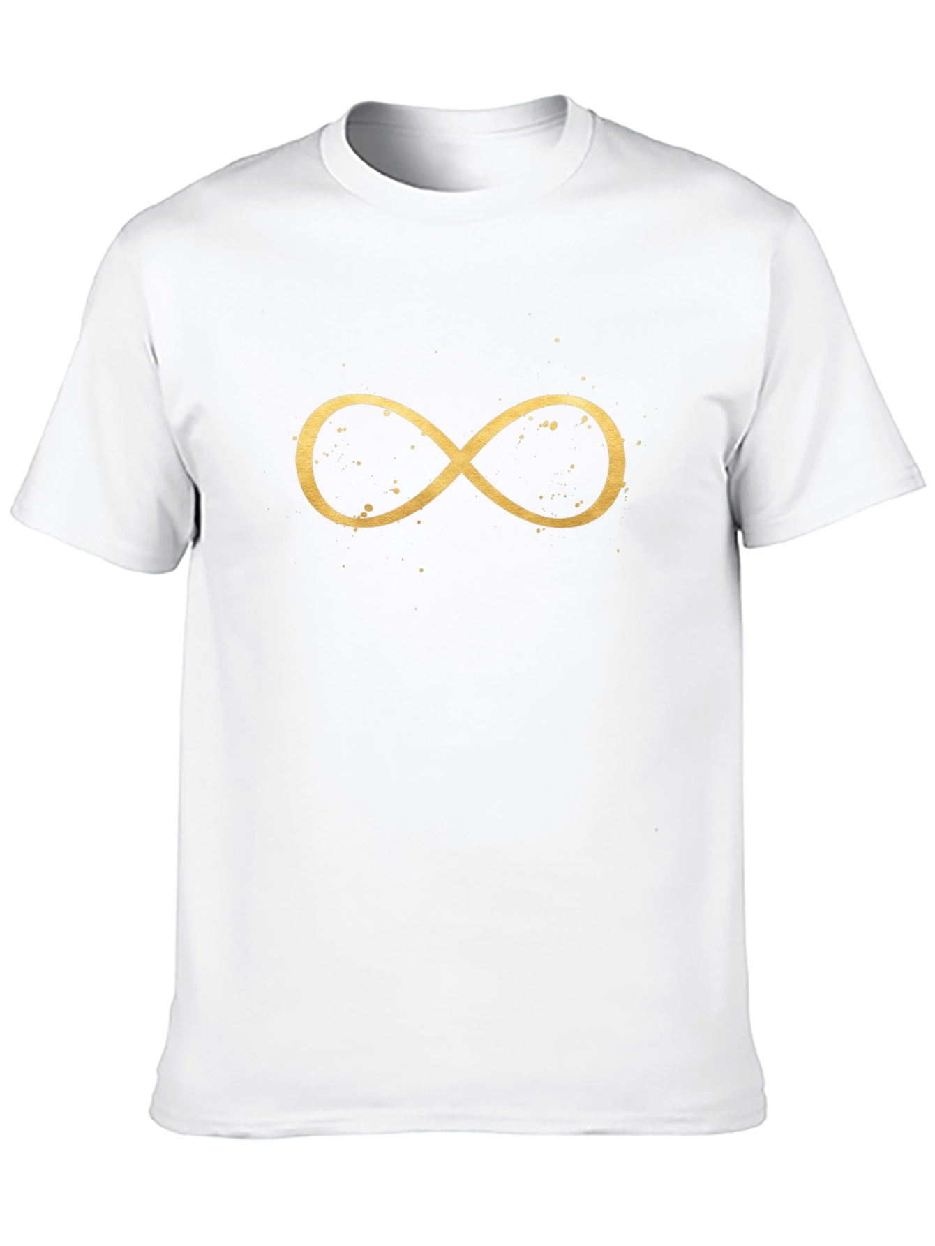 Infinity Symbol Graphic Tee - Classic Black Cotton