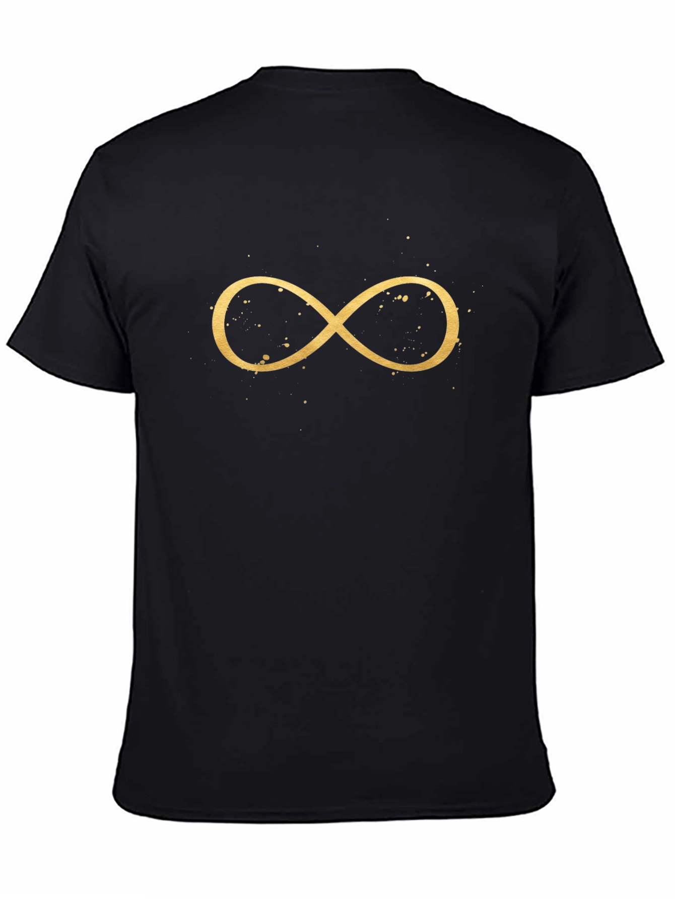 Infinity Symbol Graphic Tee - Classic Black Cotton