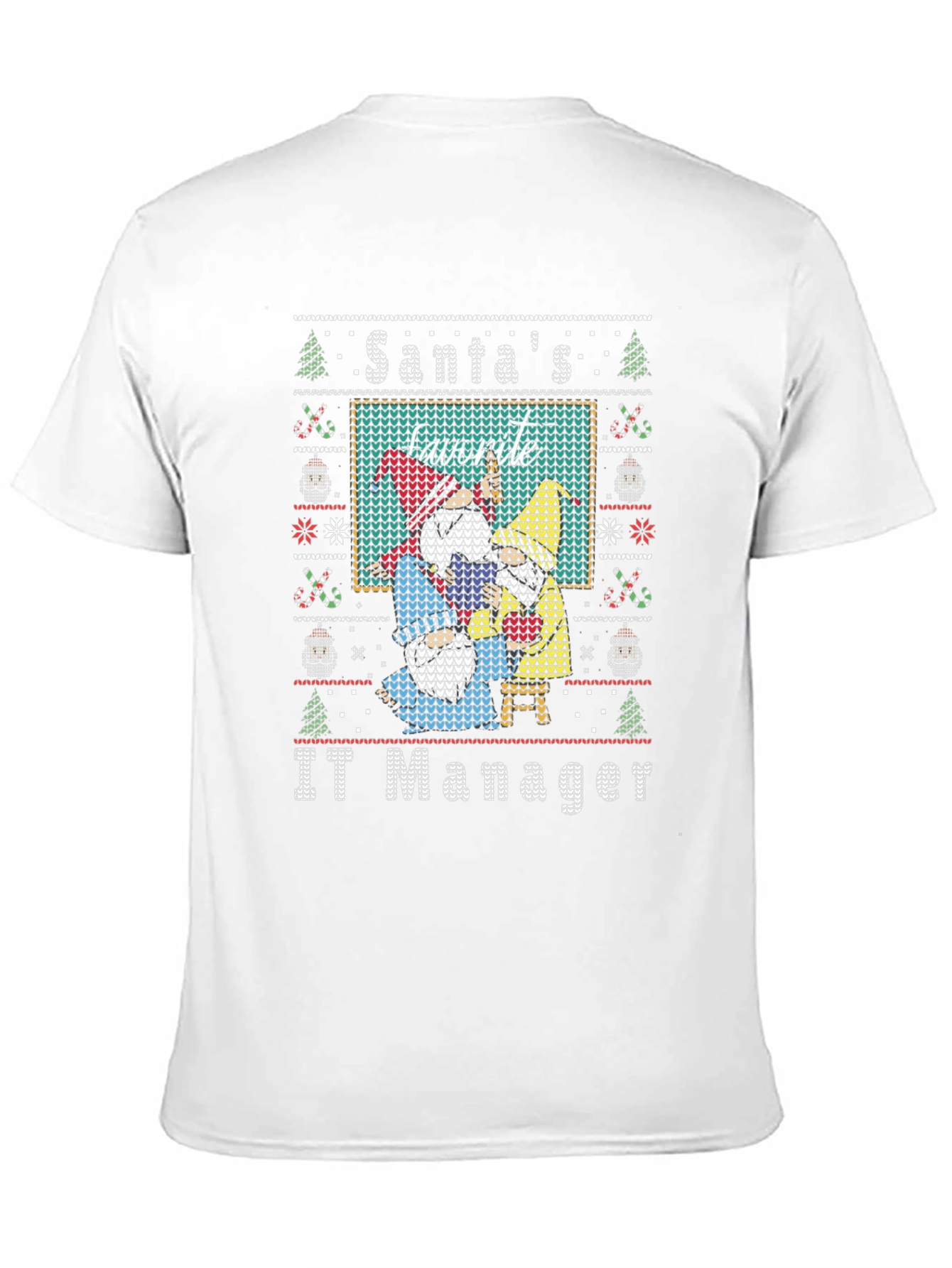 Santas Favorite IT Manager Ugly Christmas Sweater T-Shirt