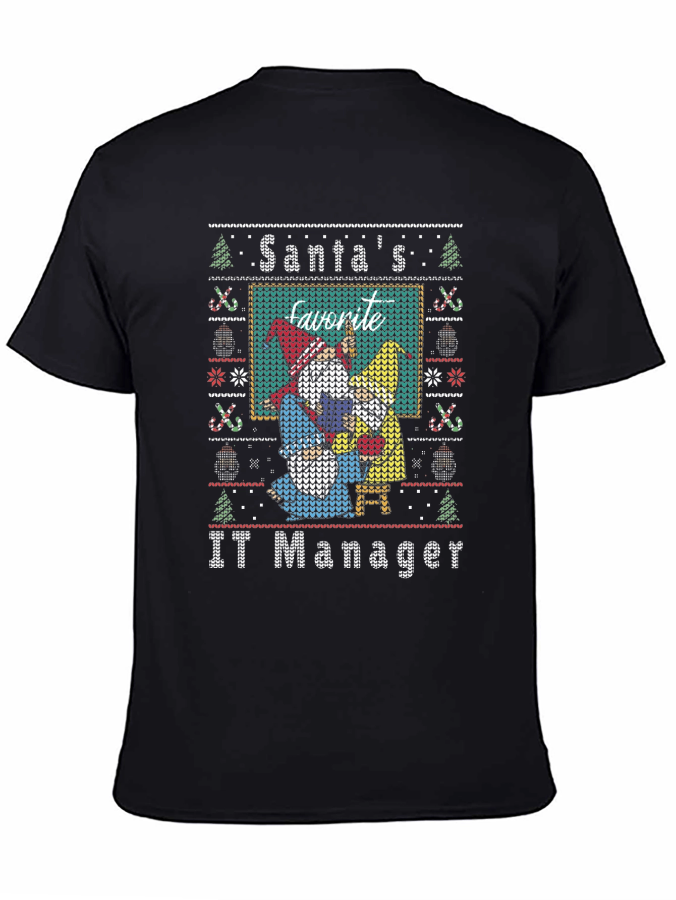 Santas Favorite IT Manager Ugly Christmas Sweater T-Shirt