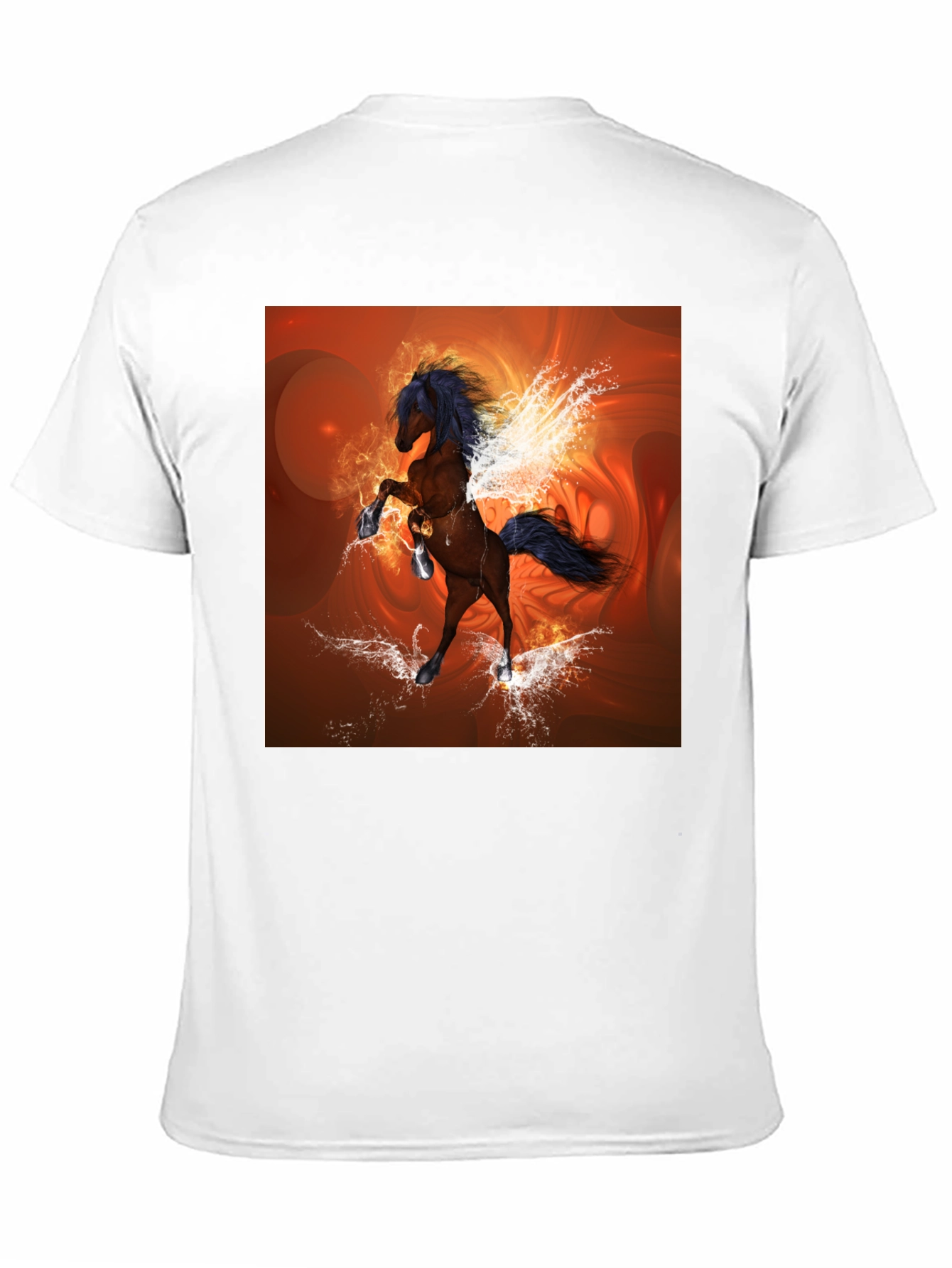 Fantasy Horse Graphic Black T-Shirt