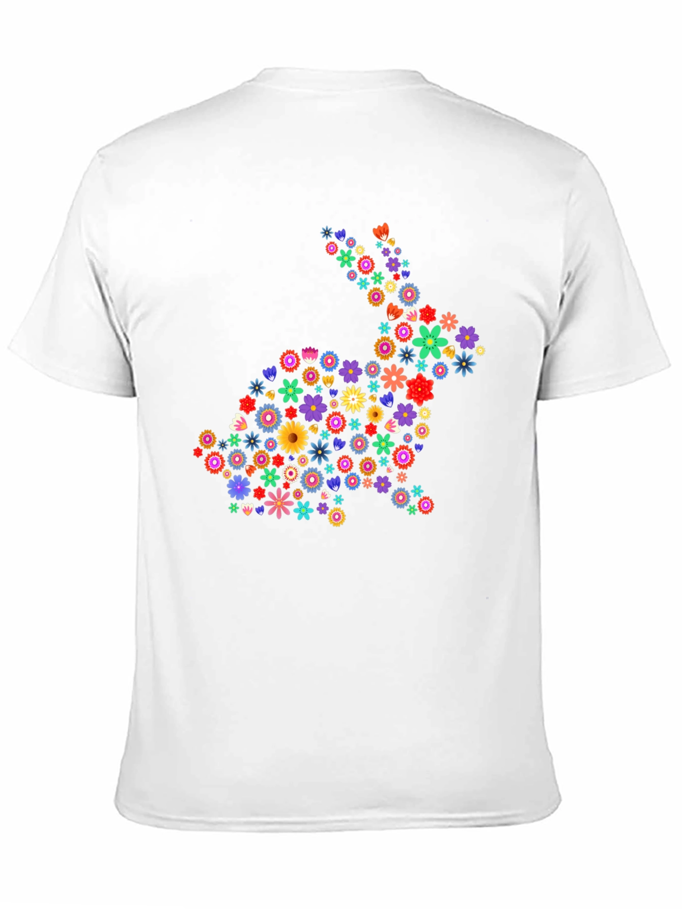 Floral Bunny Graphic Tee - Easter Spring