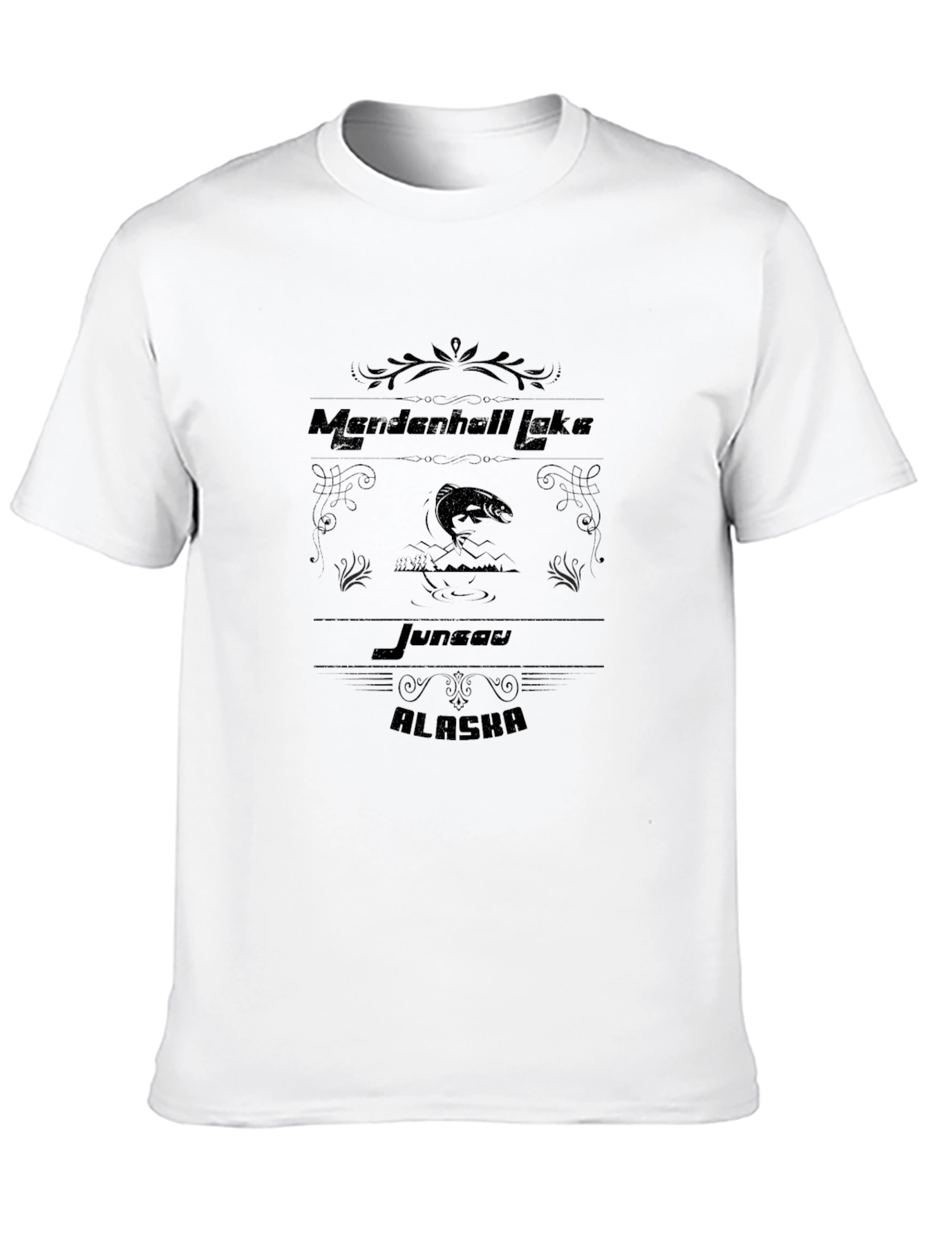 Mendenhall Lake Alaska Black T-Shirt