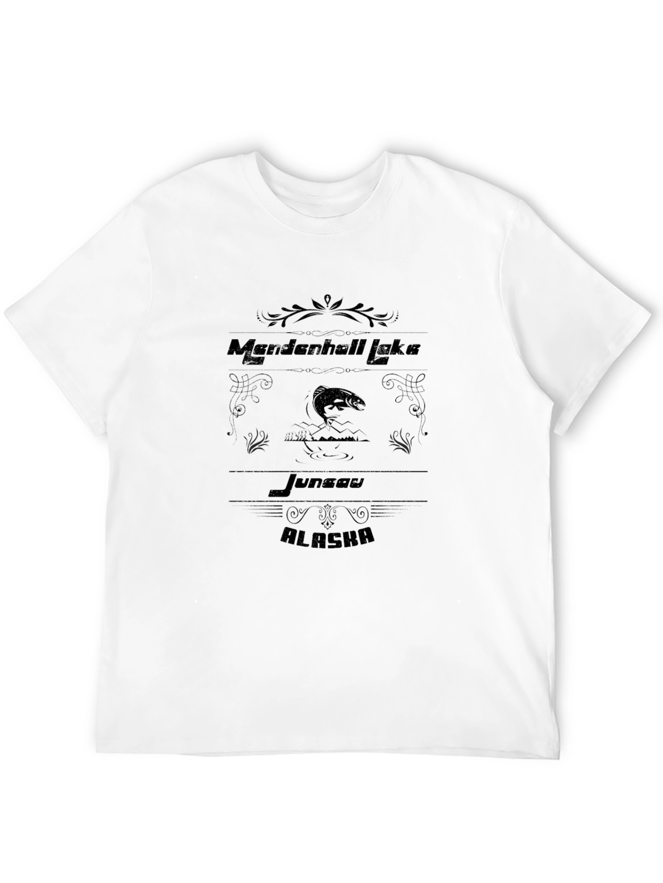 Mendenhall Lake Alaska Black T-Shirt